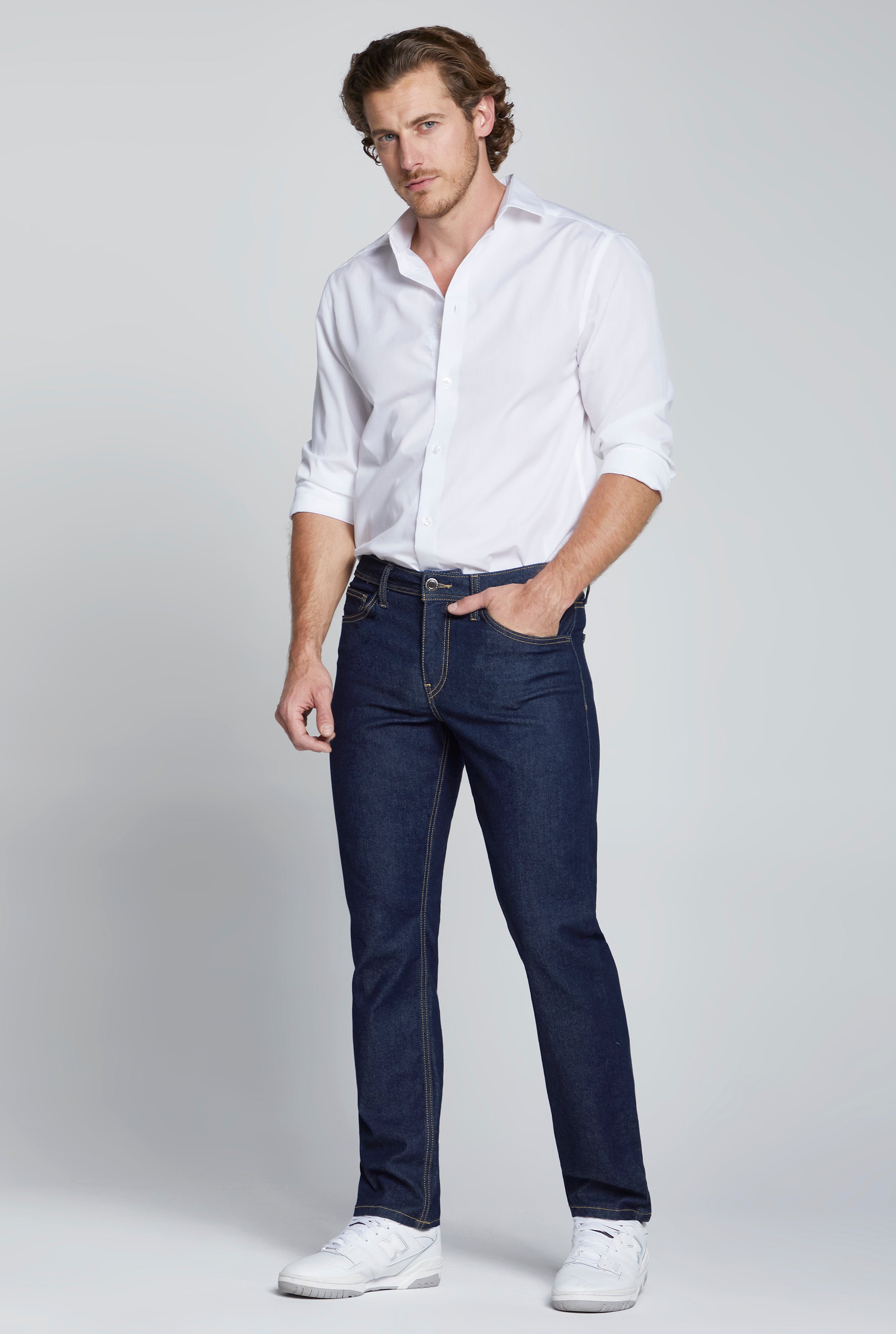 JEANS RECTO TIRO REGULAR DENIM BASICS 7085INDI