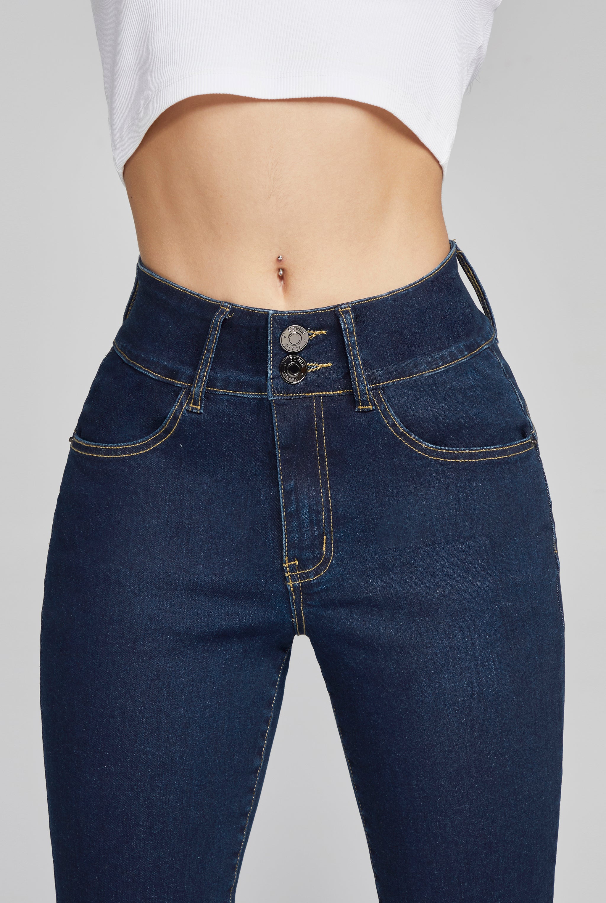 JEANS SUPER SKINNY CINTURA MEDIA PUSH UP 1170INDI