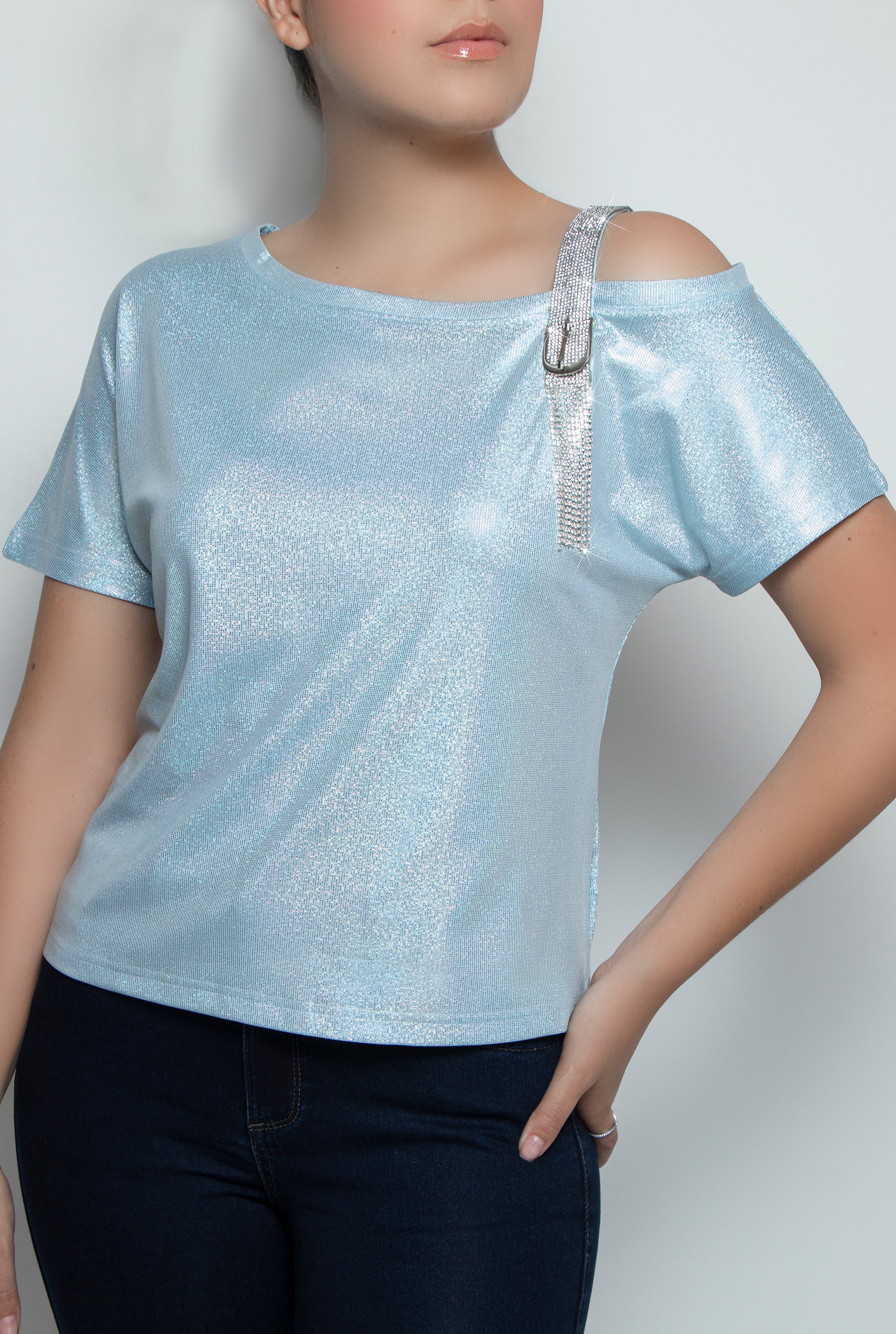 BLUSA HOLGADA AZUL 9642AZUL
