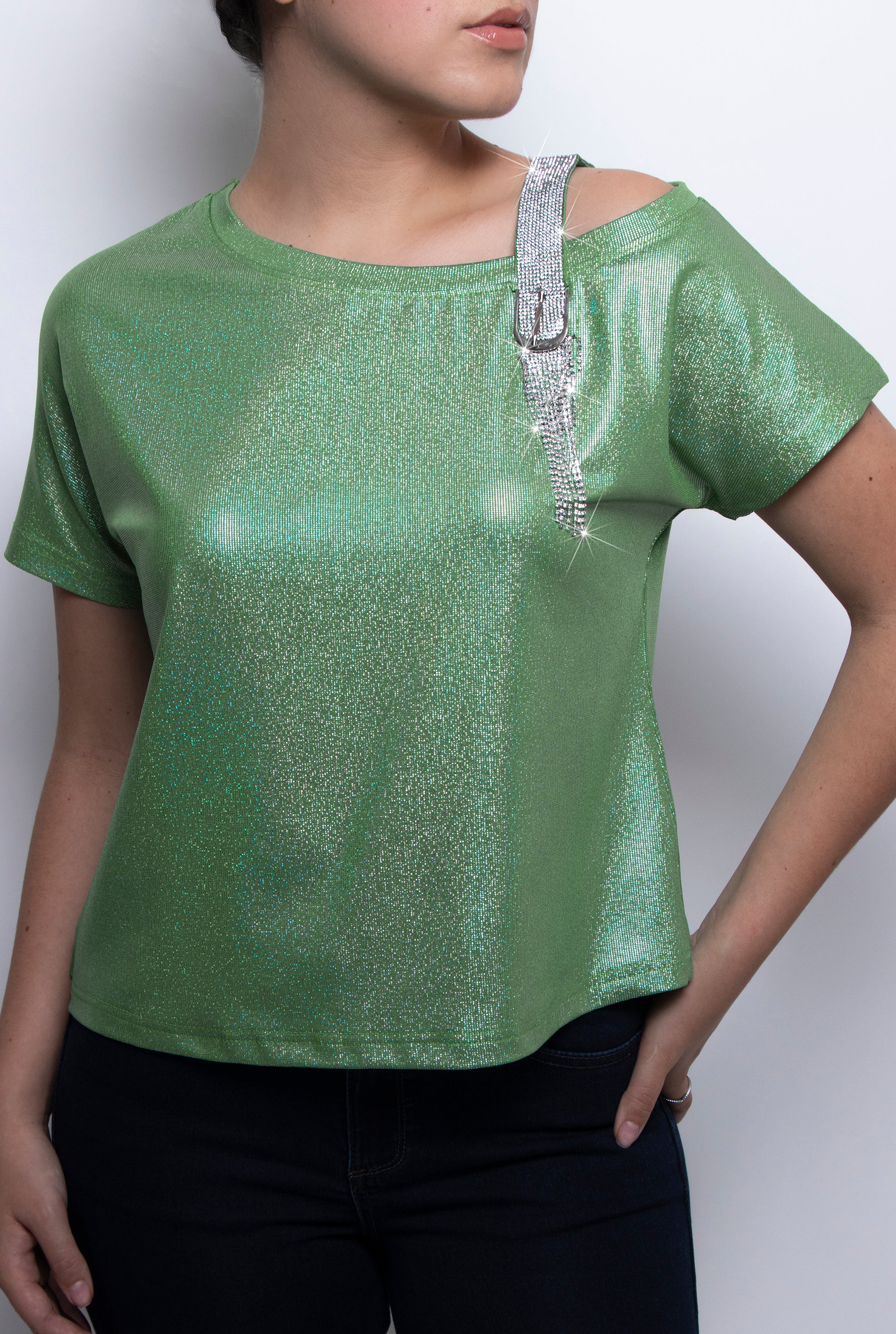 BLUSA HOLGADA VERDE 9642VERD