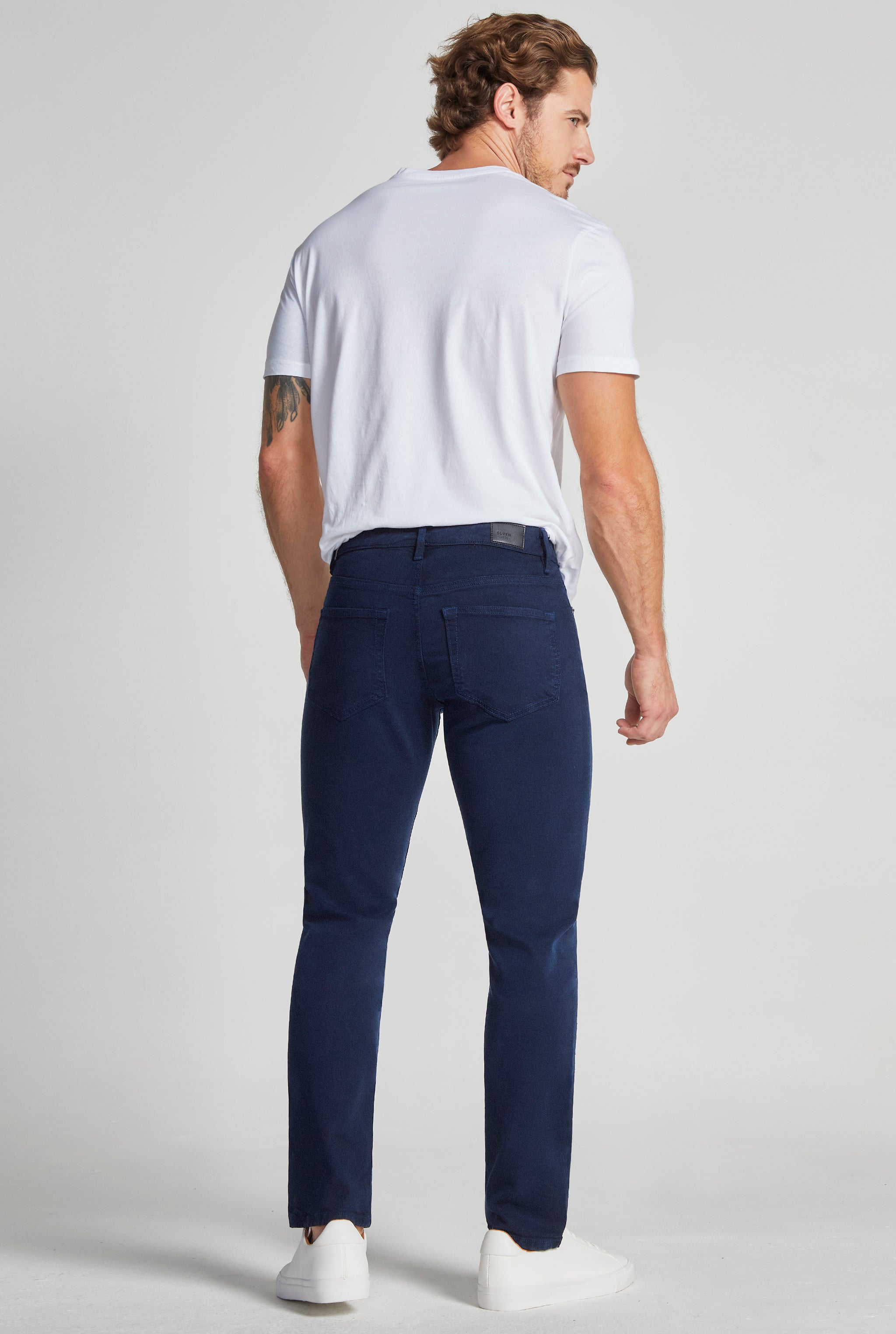 JEANS PARA HOMBRE CINTURA REGULAR CORTE SLIM COLOR NAVI 7097MARI