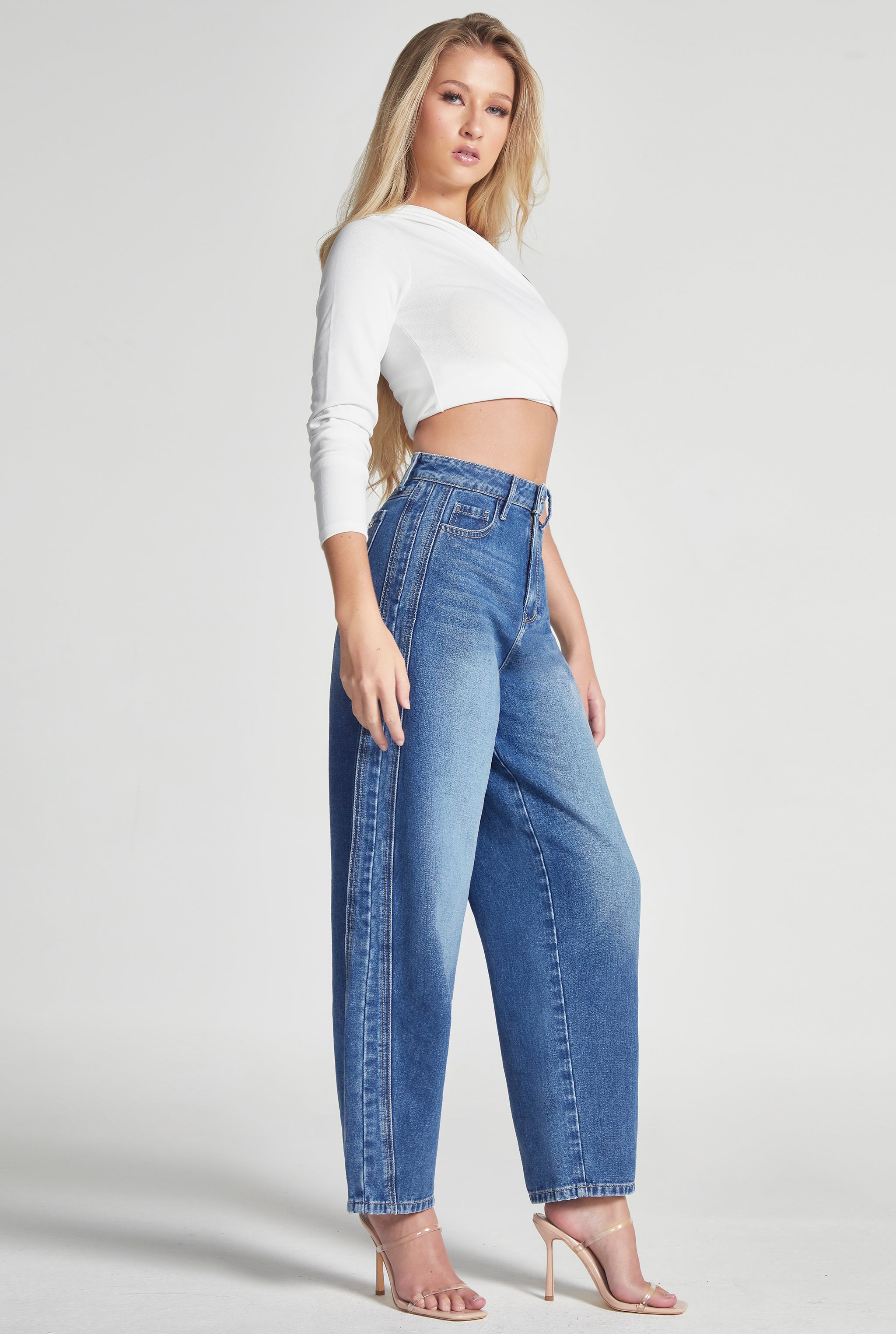 JEANS BARREL CINTURA SÚPER ALTA 9886STME