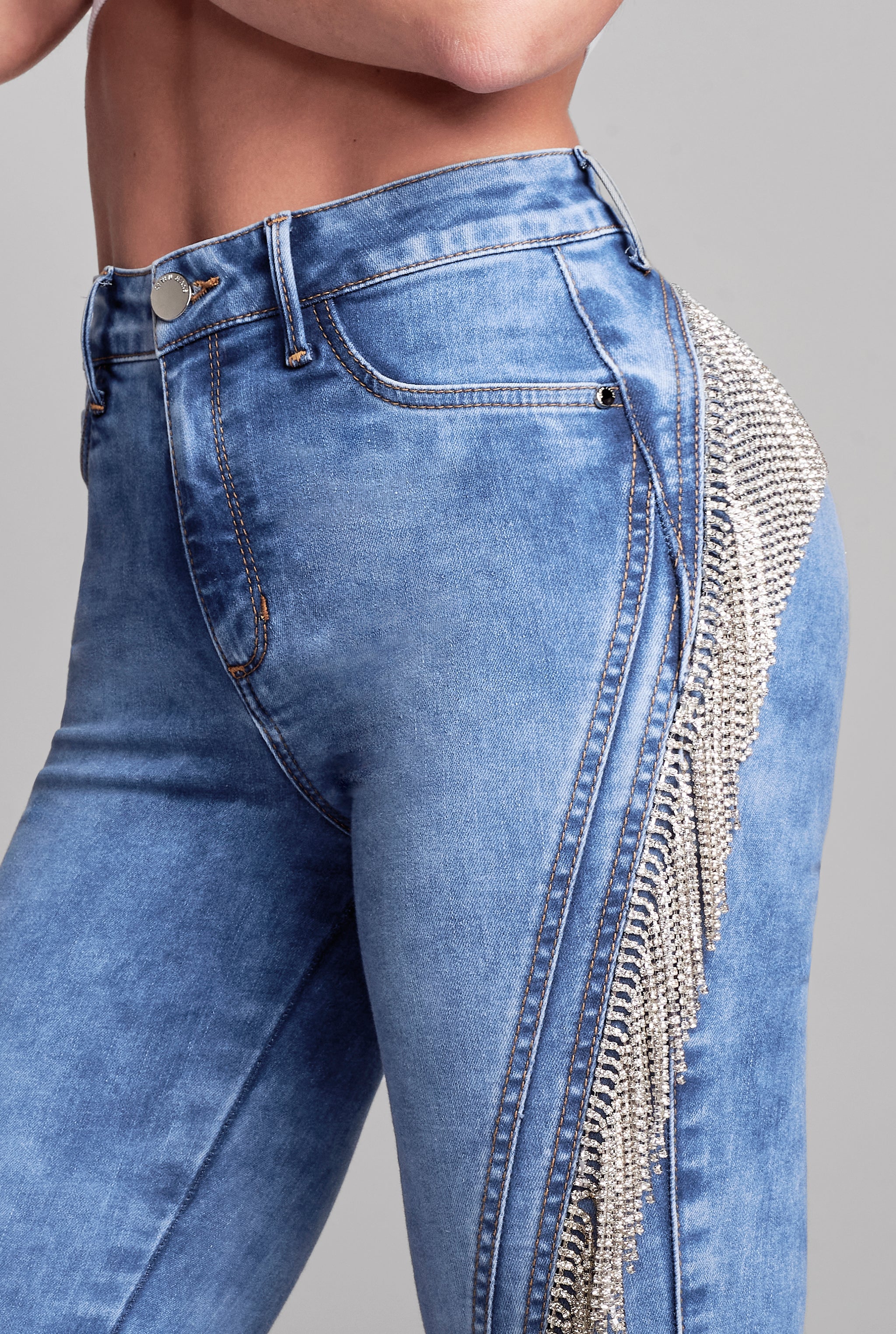 JEANS SUPER SKINNY CINTURA ALTA 9700ACWA
