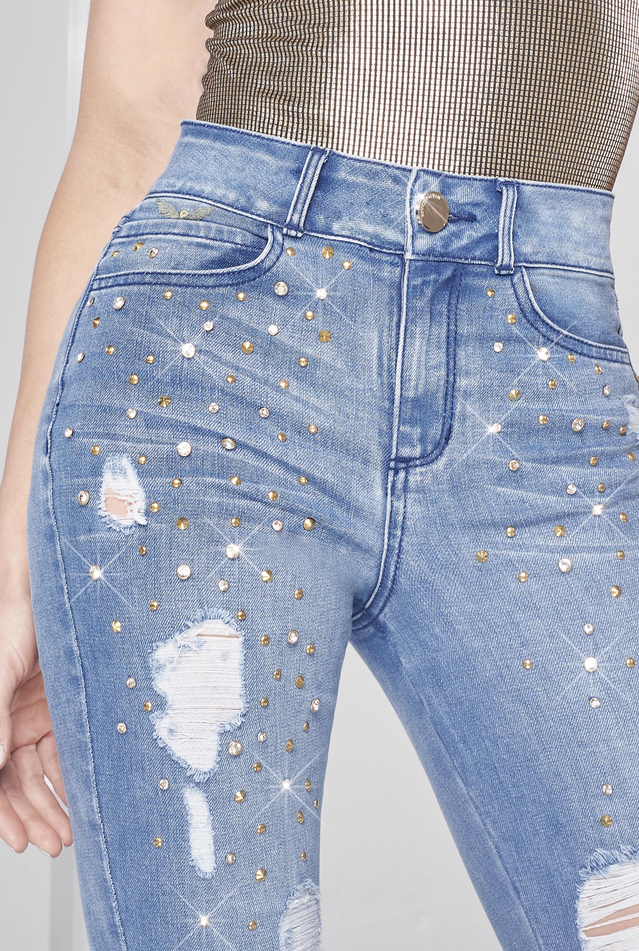 JEANS SUPER SKINNY CON DESTRUCCIONES 9629STME