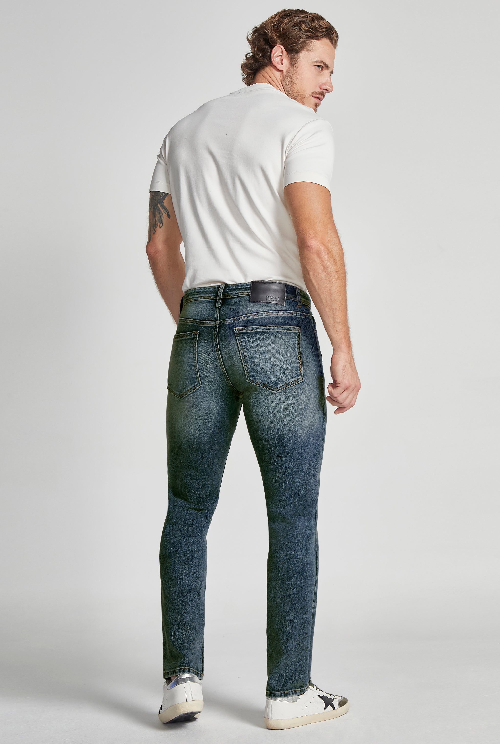JEANS PARA HOMBRE CORTE SLIM AZUL OBSCURO 7046STOB