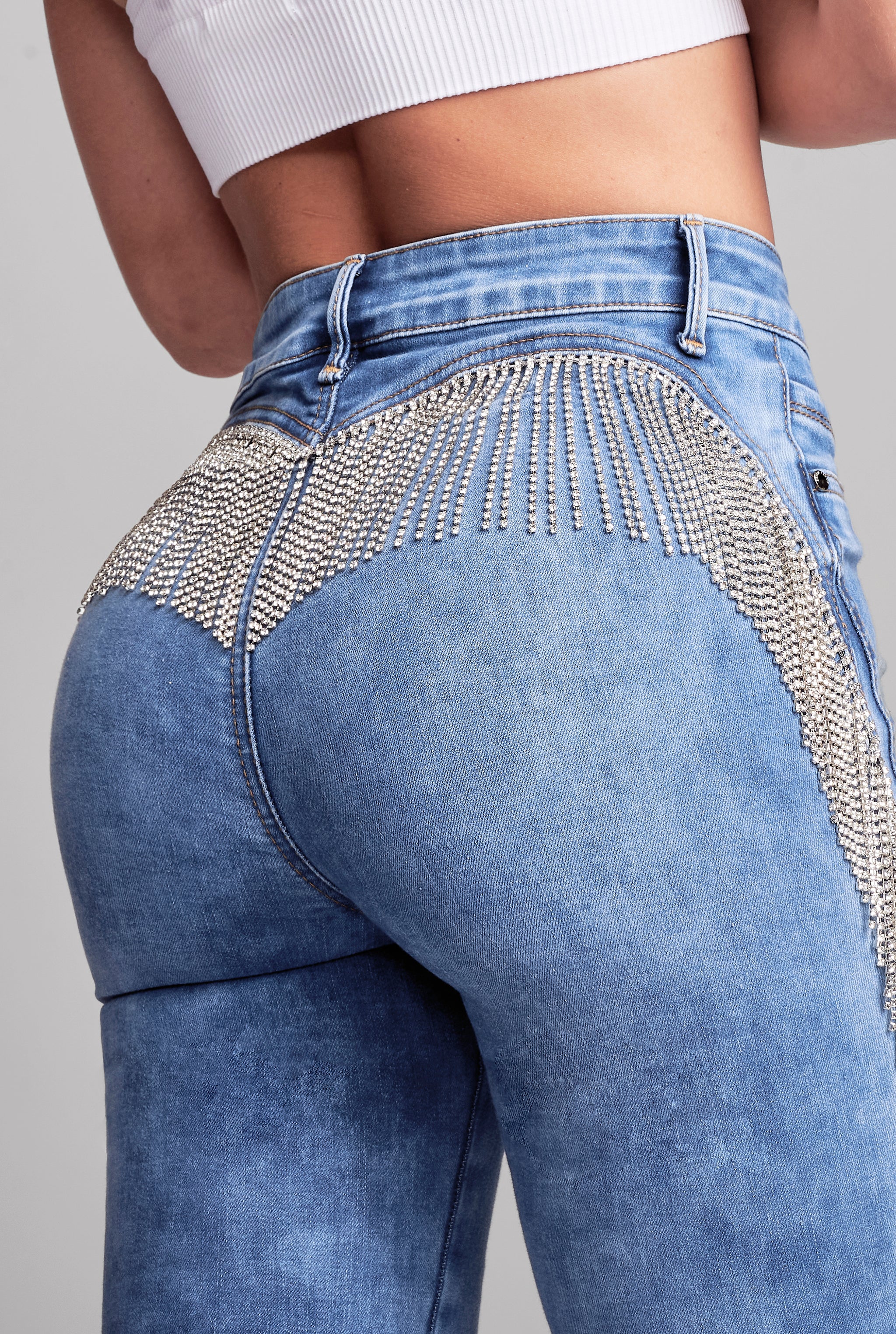 JEANS SUPER SKINNY CINTURA ALTA 9700ACWA