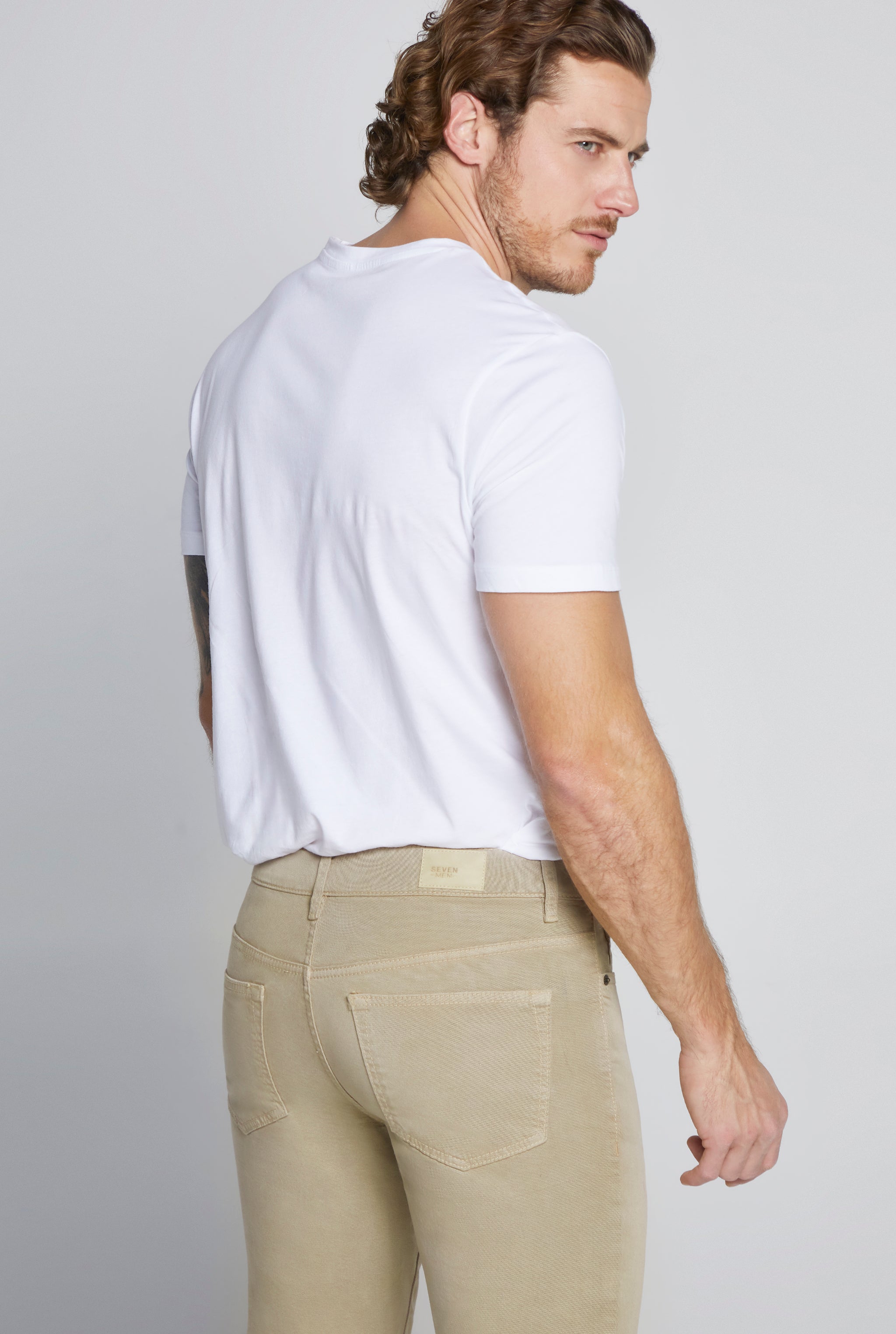 JEANS PARA HOMBRE CORTE SLIM COLOR KHAKI 7097KAKI
