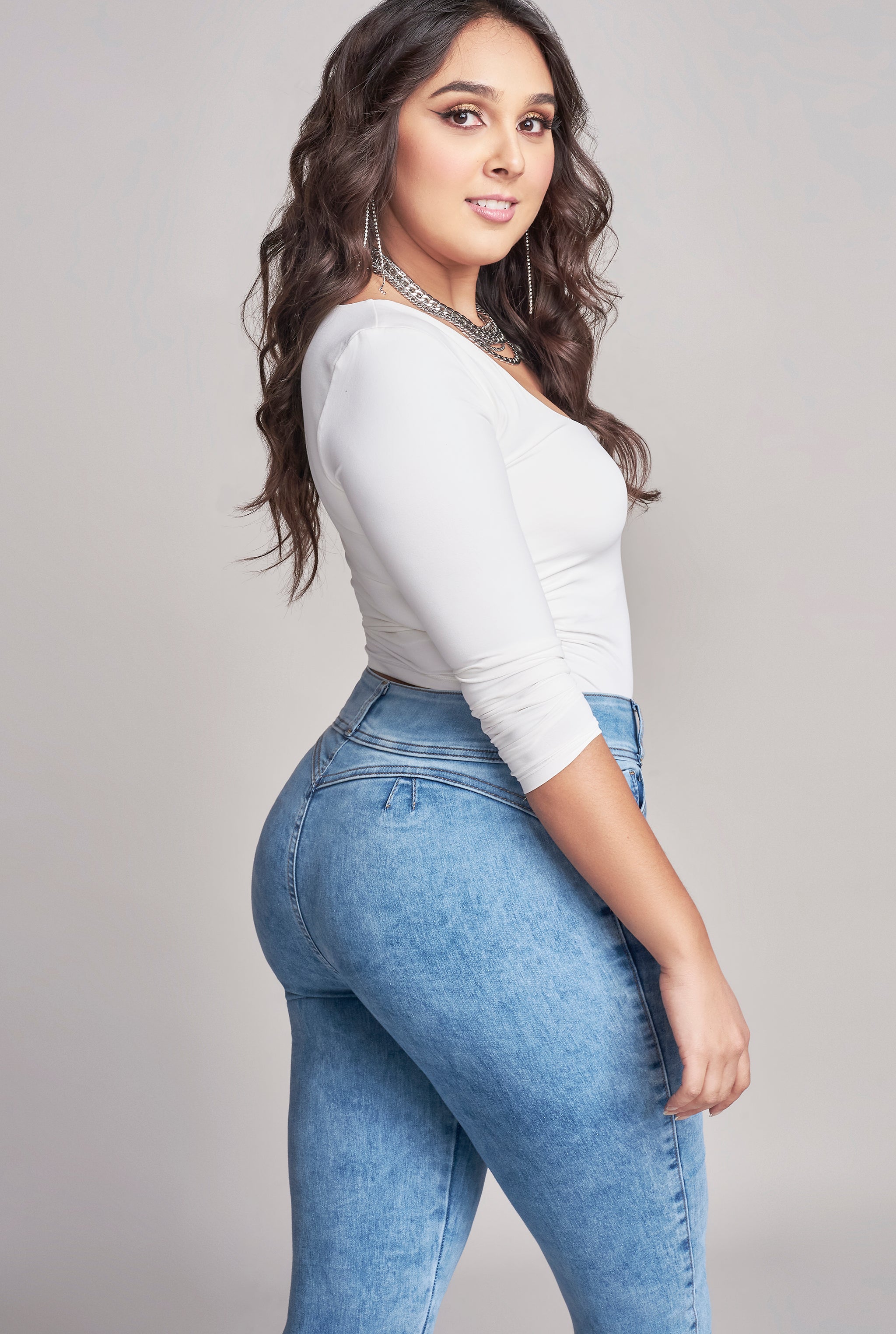 JEANS SKINNY AZUL MEDIO 7043AZOB