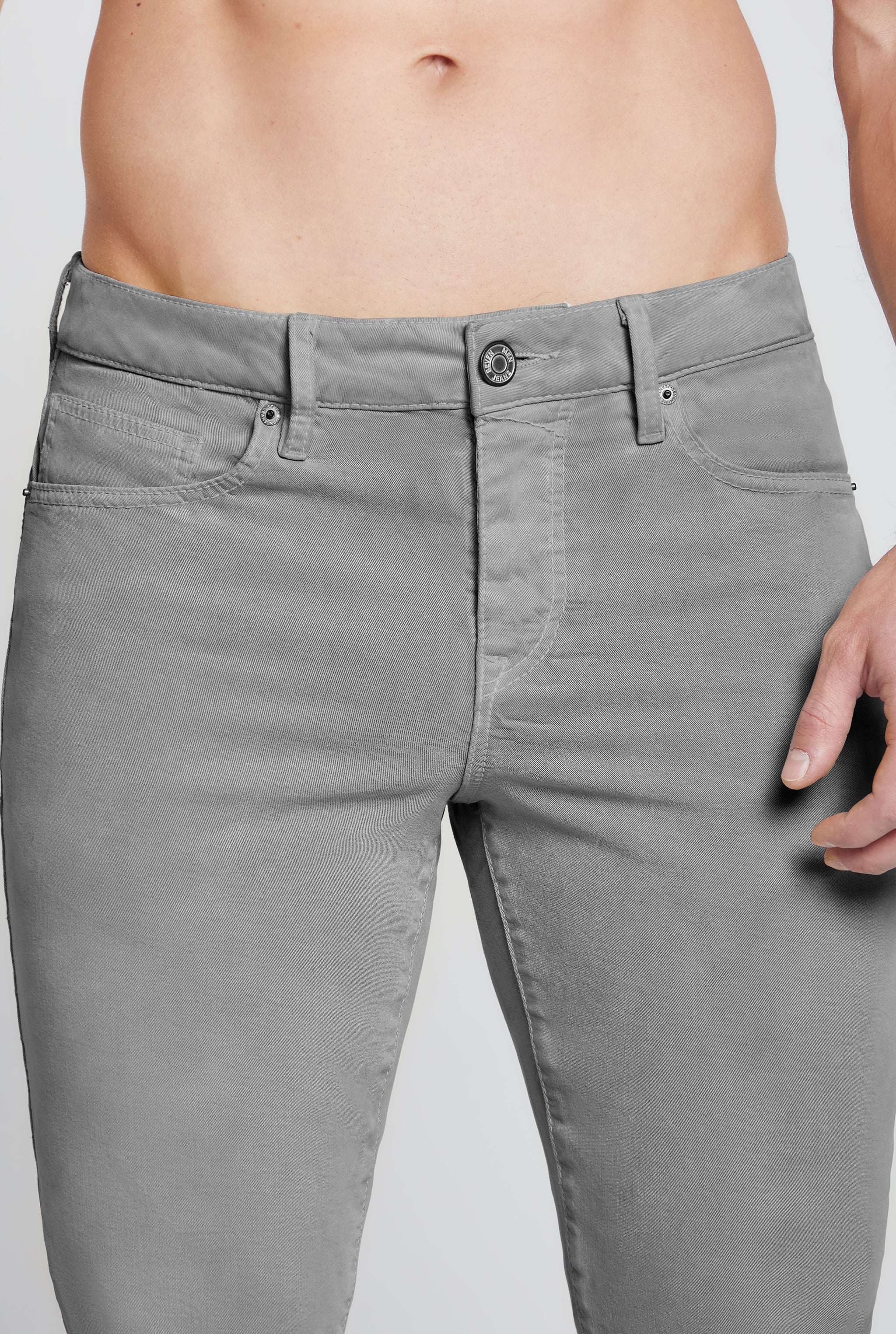 JEANS PARA HOMBRE CORTE SLIM COLOR GRIS 7097GRIS