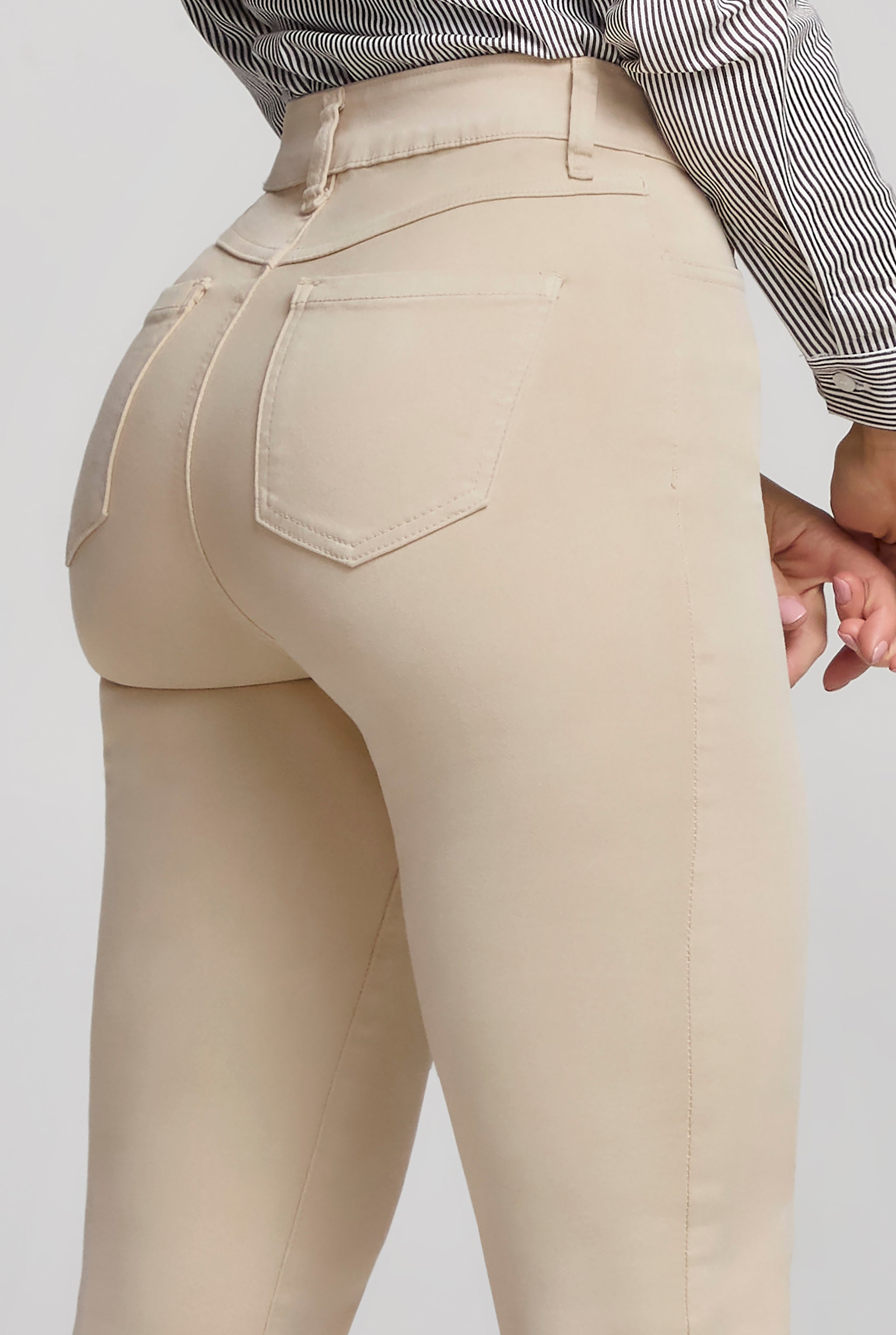 PANTALON SKINNY TIRO ALTO SEXY SILUETTE 7032KAKI