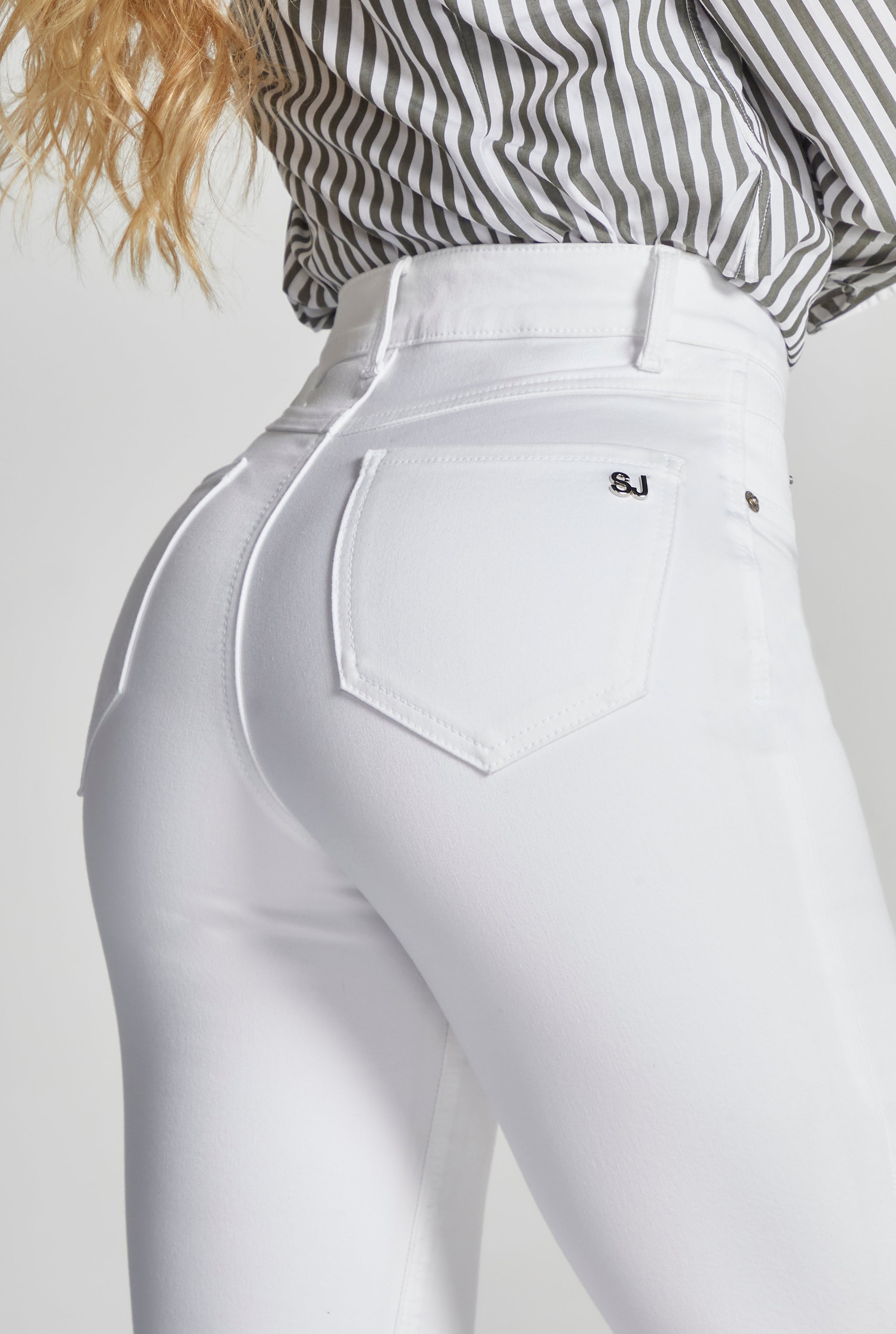 JEANS SKINNY CINTURA ALTA COLOR BLANCO 4226BLCO