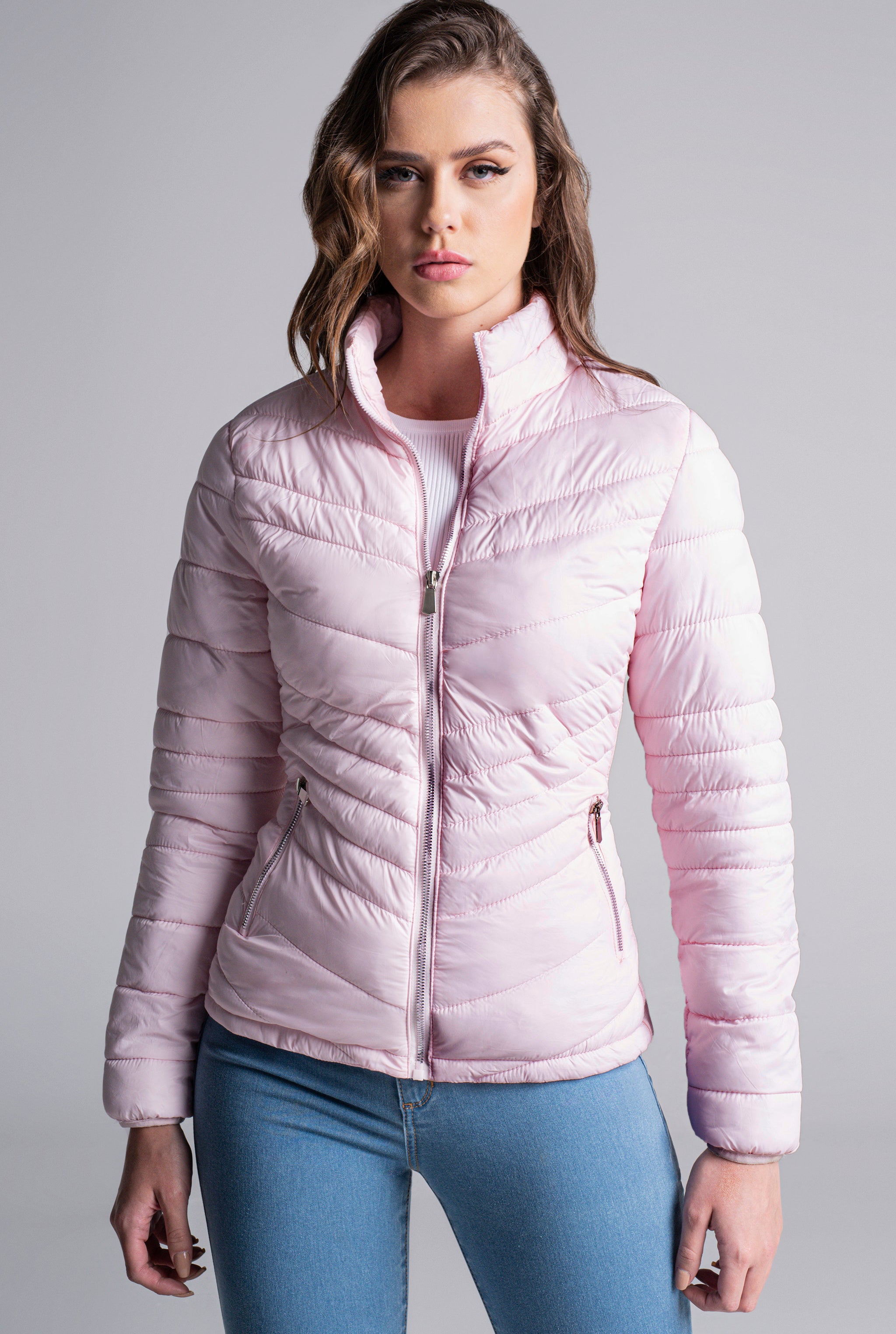 CHAMARRA LIGERA CON INTERIOR POLAR 9465ROSA