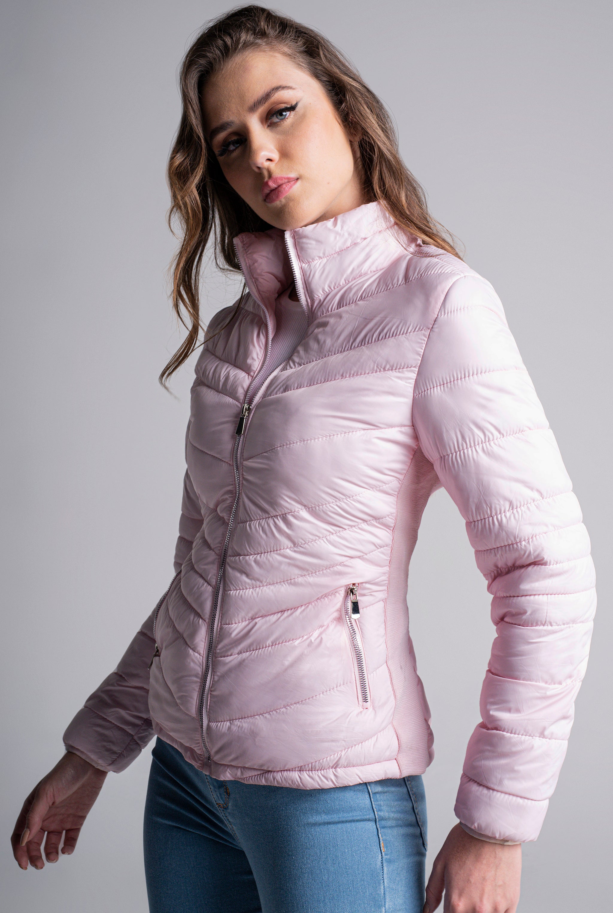 CHAMARRA LIGERA CON INTERIOR POLAR 9465ROSA