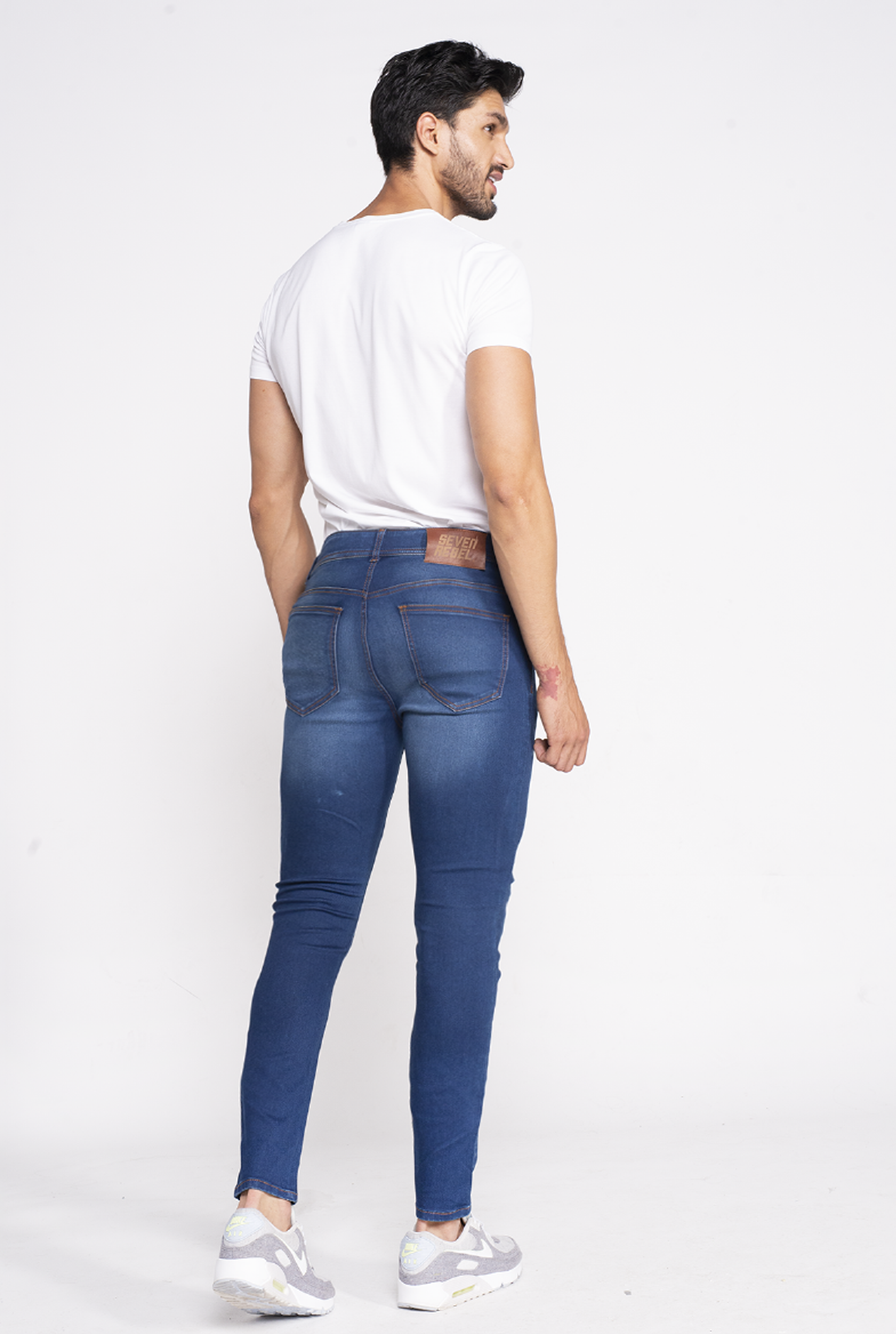 JEANS PARA HOMBRE SÚPER SKINNY AZUL MEDIO 7038STMO