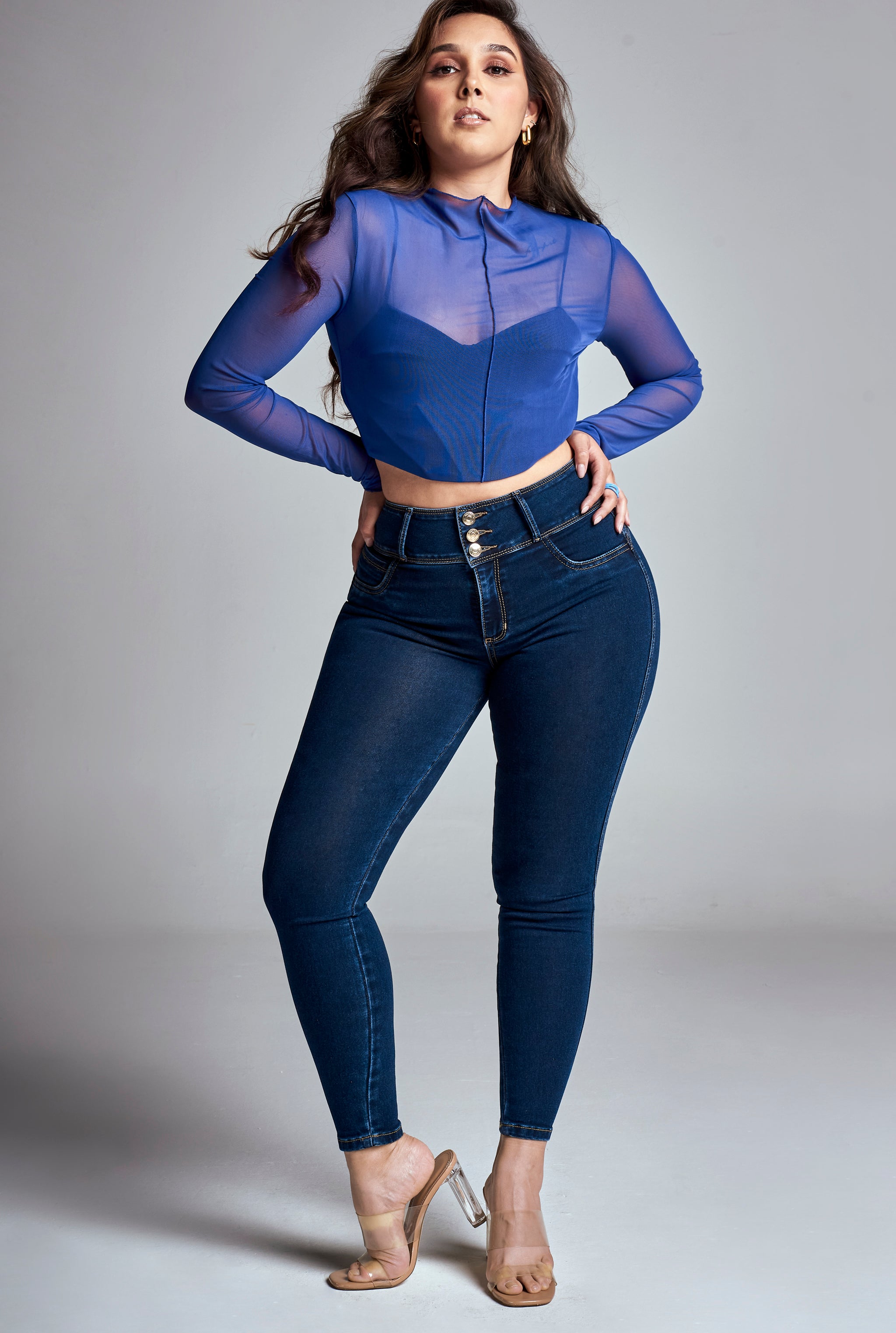 JEANS CURVY SKINNY CINTURA MEDIA PUSH UP 0117INDI