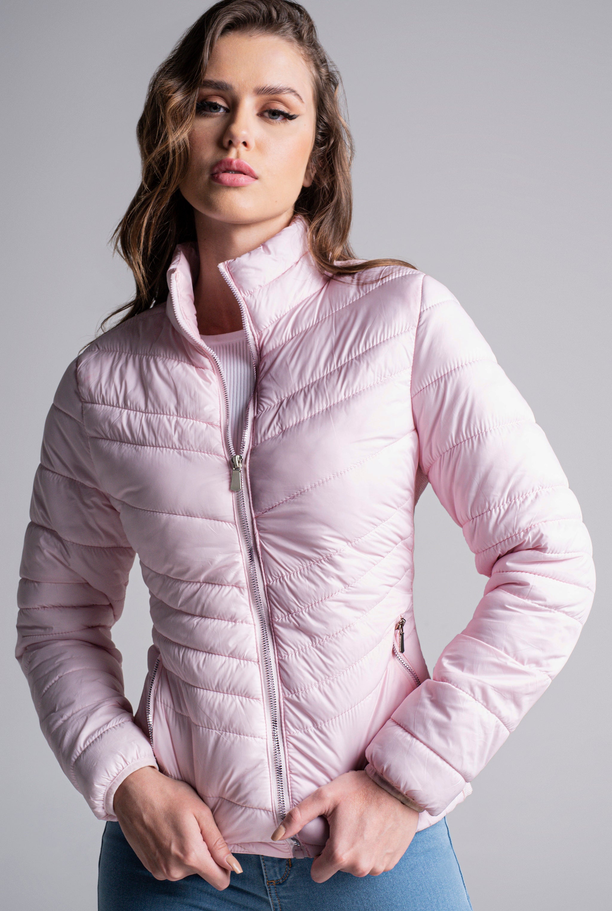 CHAMARRA LIGERA CON INTERIOR POLAR 9465ROSA