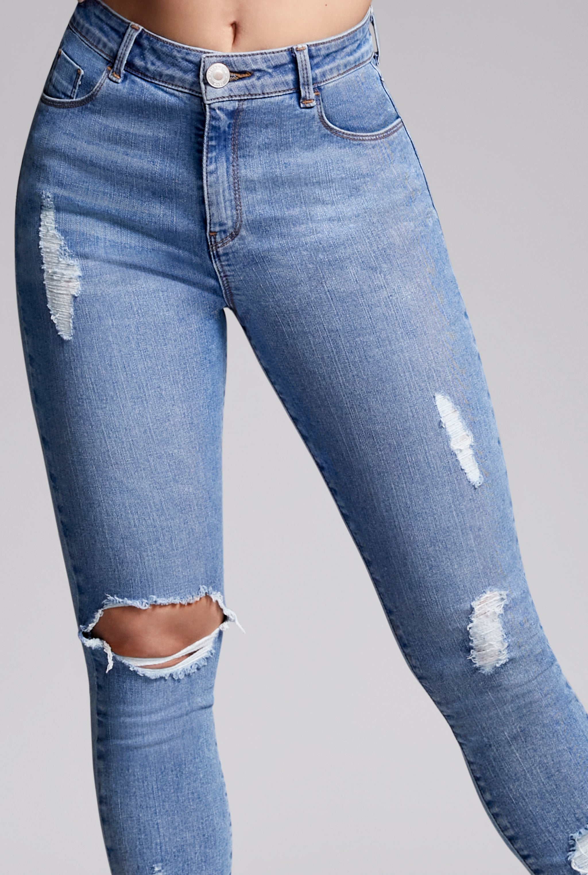 JEANS SÚPER SKINNY CROP CINTURA MEDIA 4111STMC