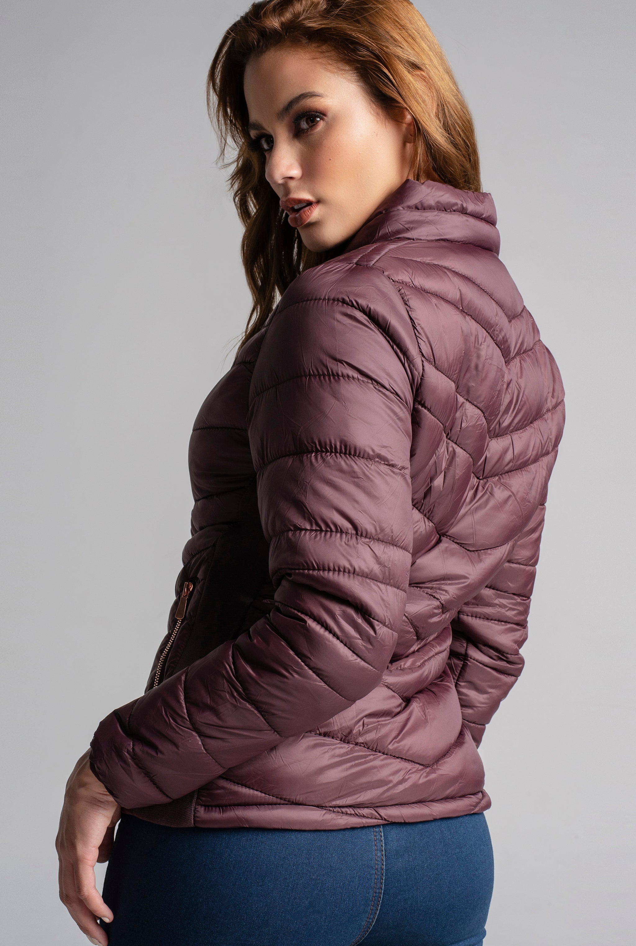 CHAMARRA LIGERA CON INTERIOR POLAR 9465VINO