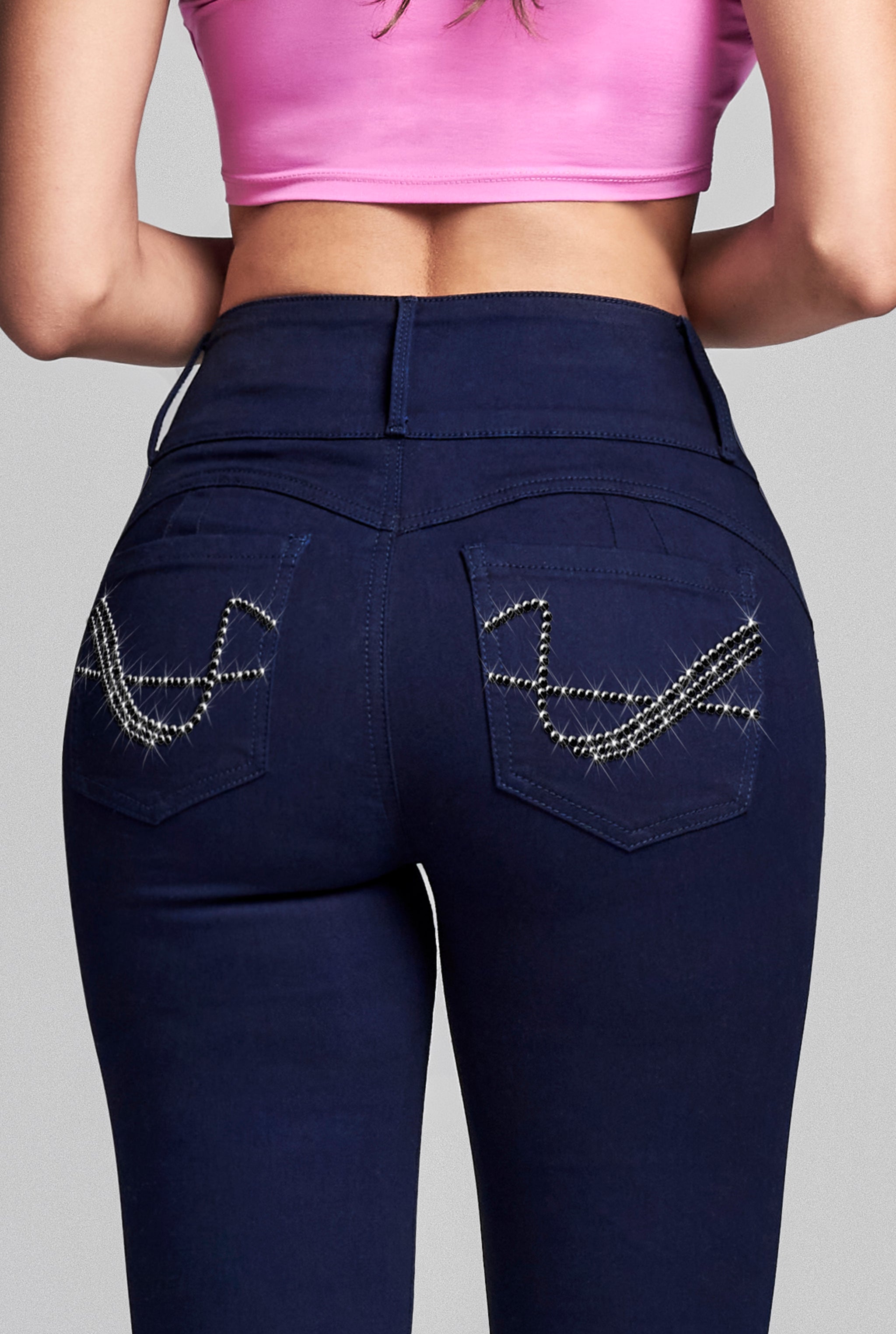 JEANS SÚPER SKINNY CINTURA ALTA PUSH UP 2144SUAV