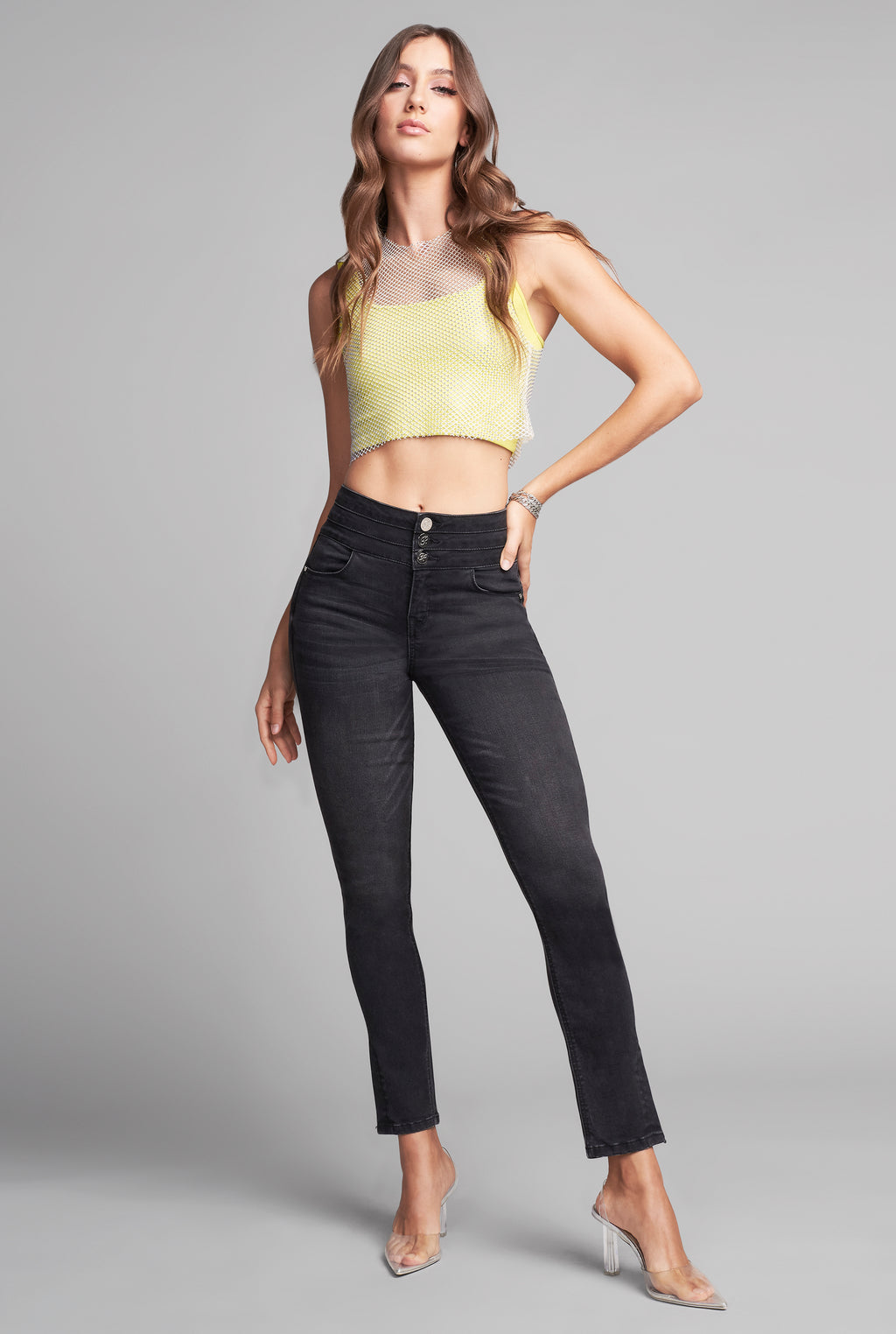 JEANS RECTO PUSH UP 4221NGRO (7640359829641)