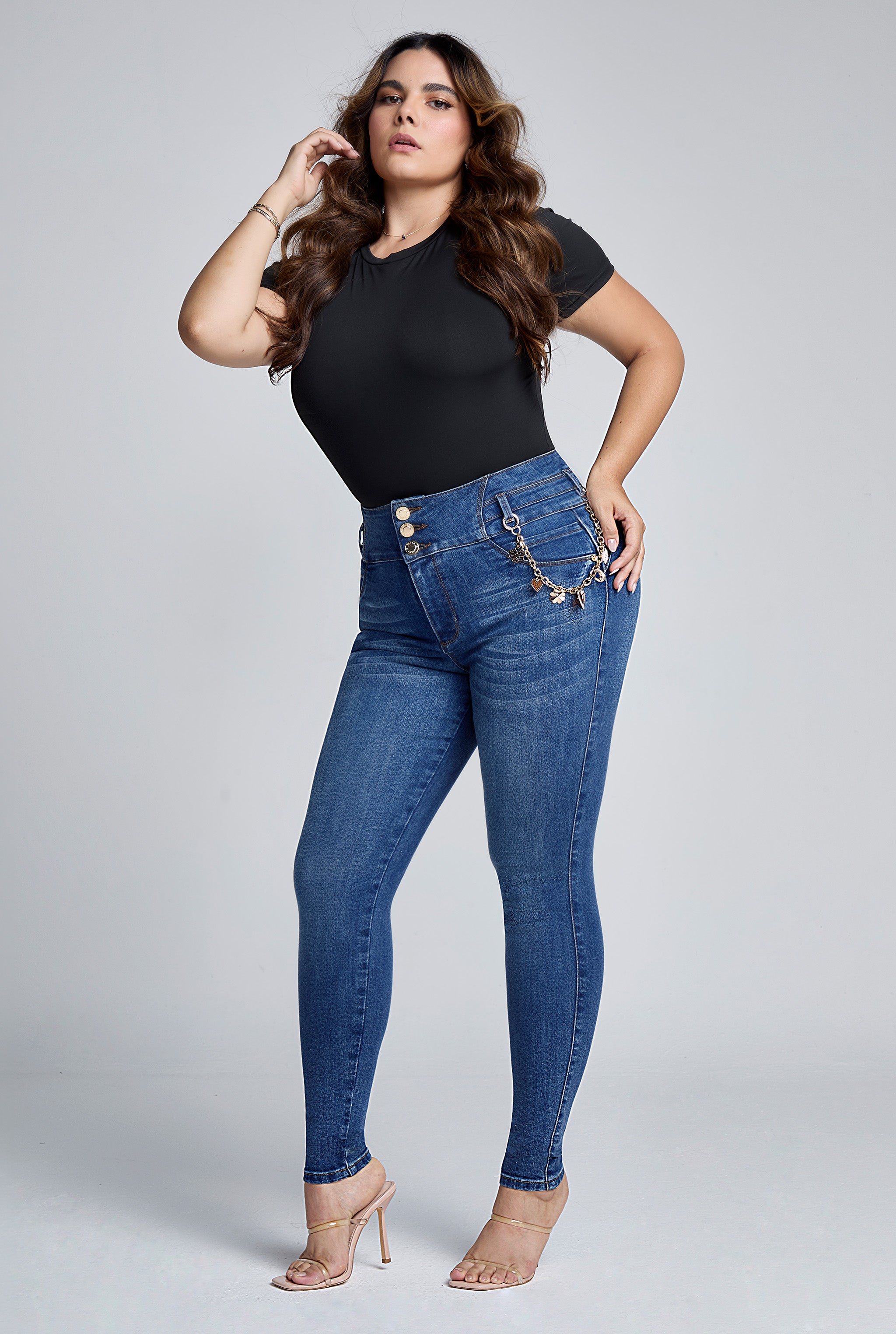 JEANS SUPER SKINNY 0207STOB PLUS SIZE