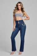 JEANS SEMI CAMPANA  9774STOB
