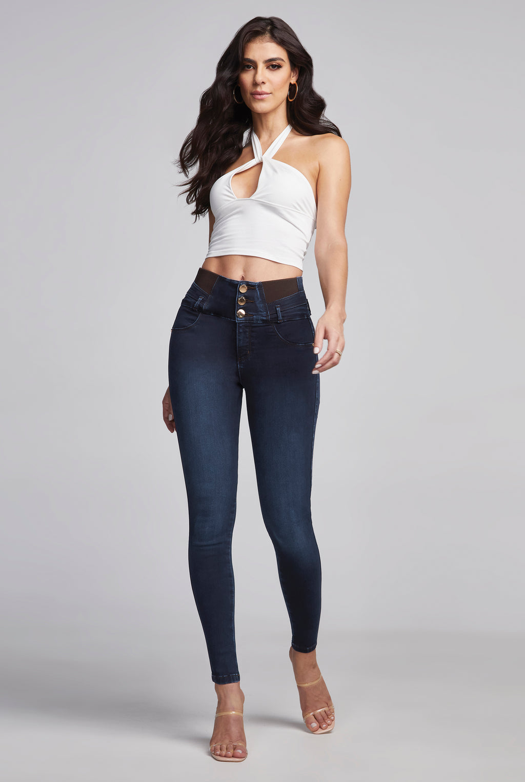 JEANS SÚPER SKINNY CINTURA ALTA TECNOLOGÍA SEXY SILUETTE 5040STOB (7829982806153)