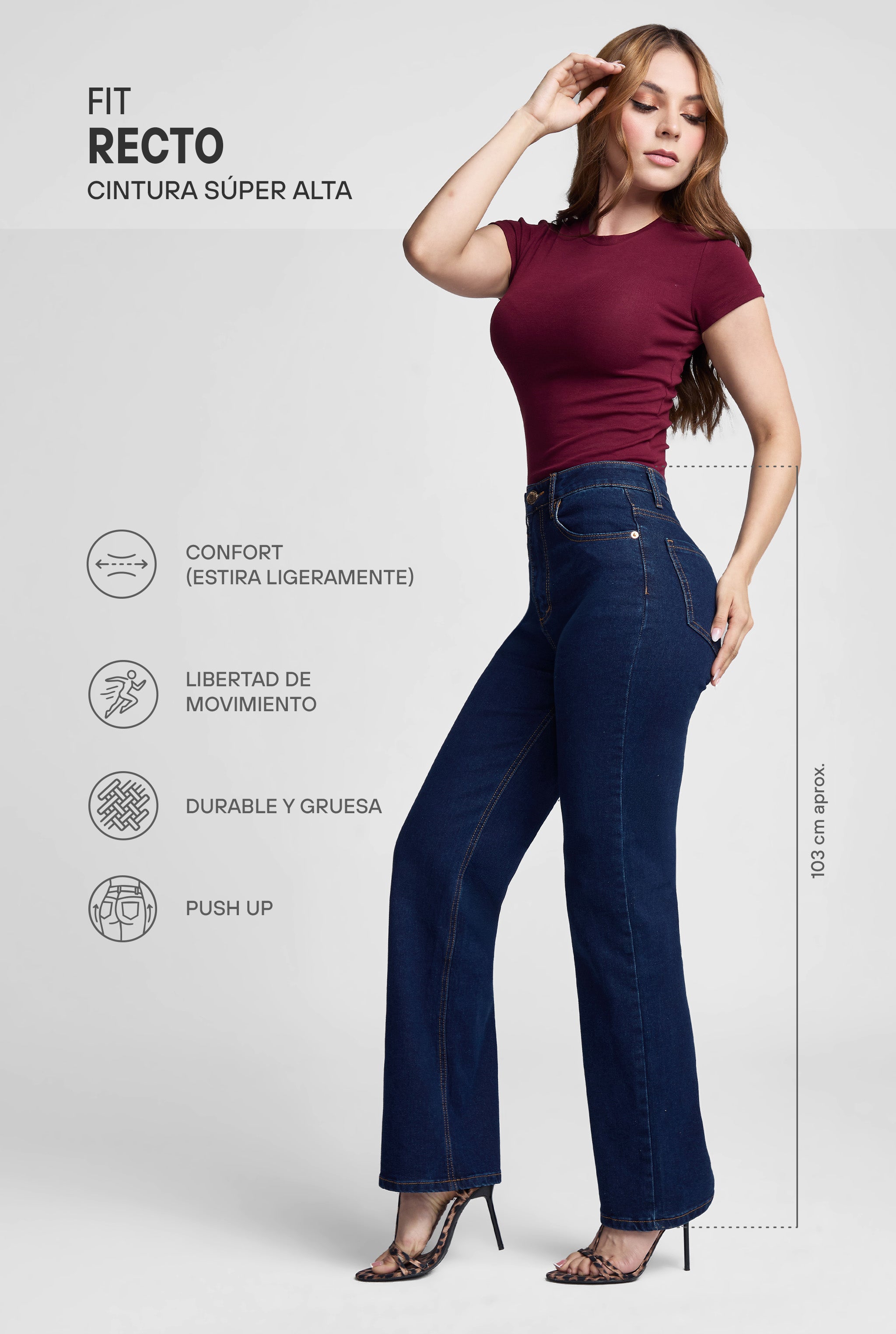 JEANS RECTO FLEX 0075INDI