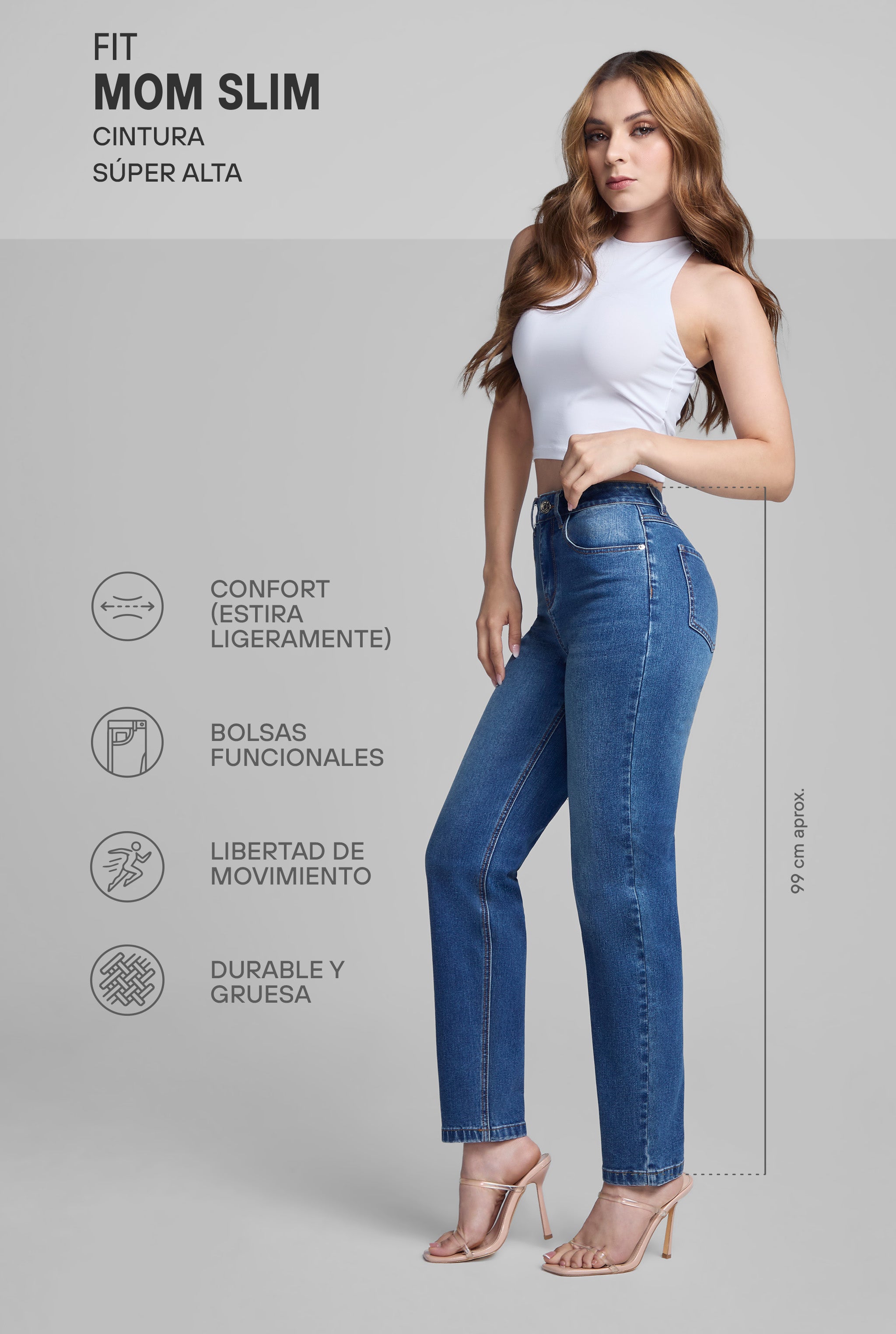 JEANS MOM SLIM FLEX 0076STME