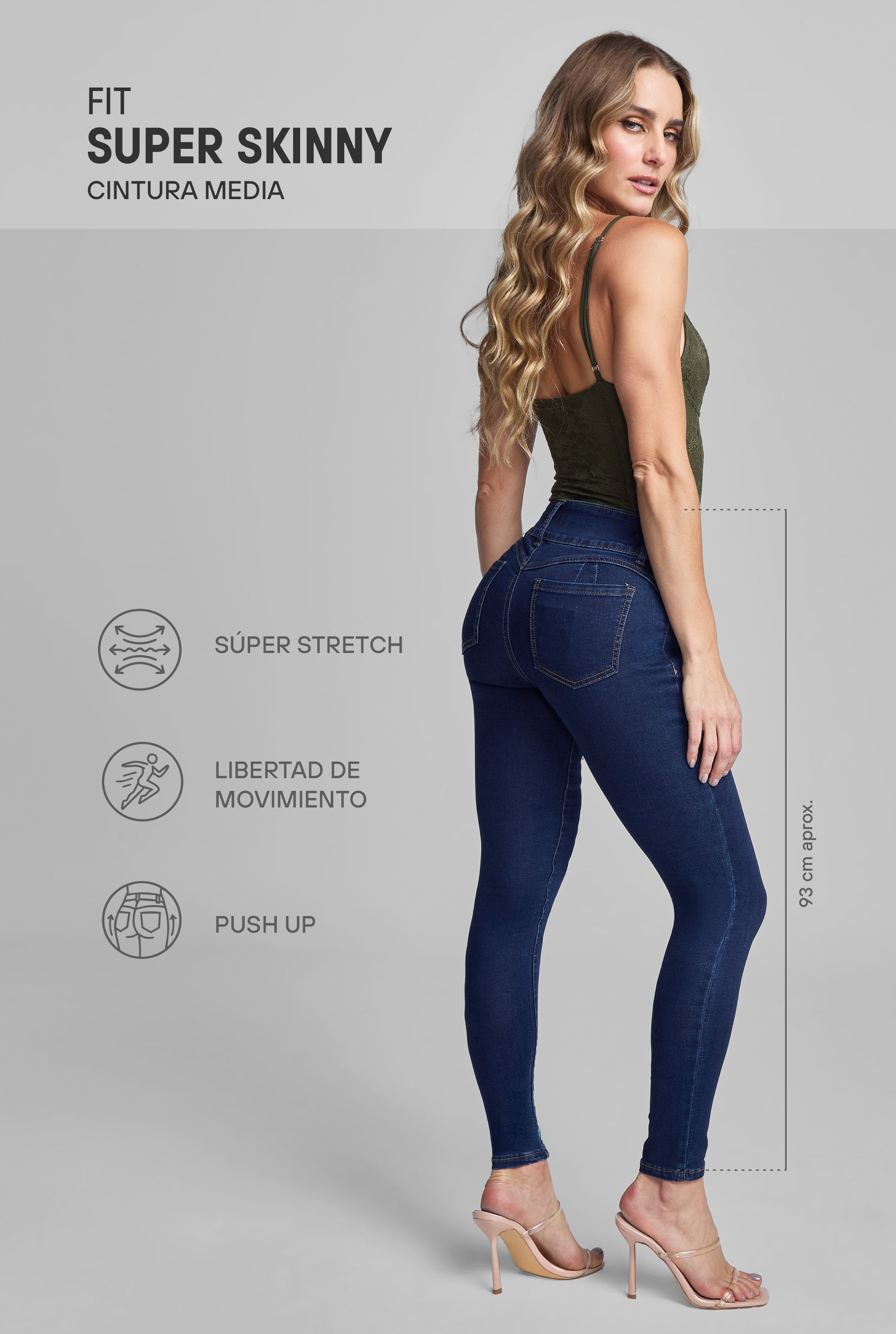 JEANS SUPER SKINNY PUSH UP 1170INDII