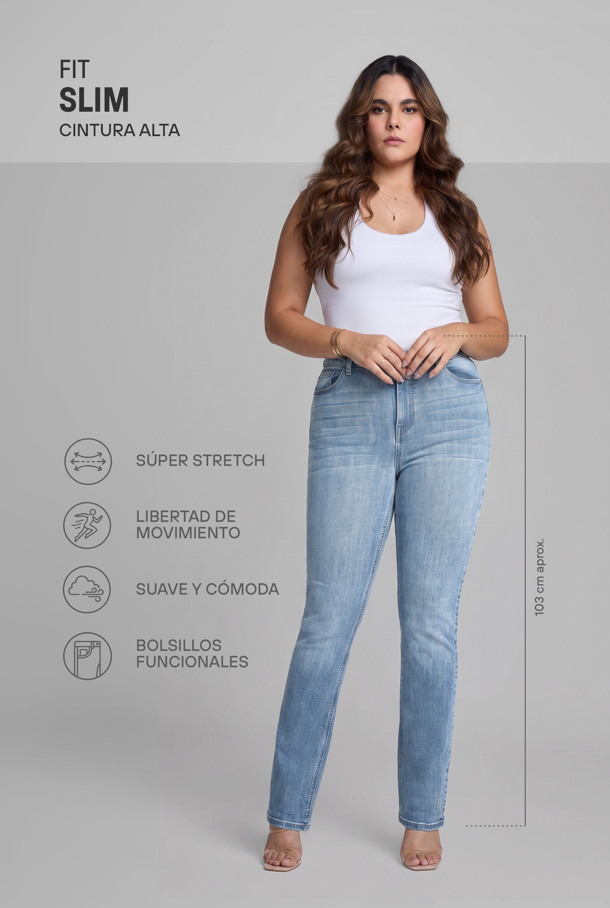 JEANS SLIM 4233STME PLUS SIZE