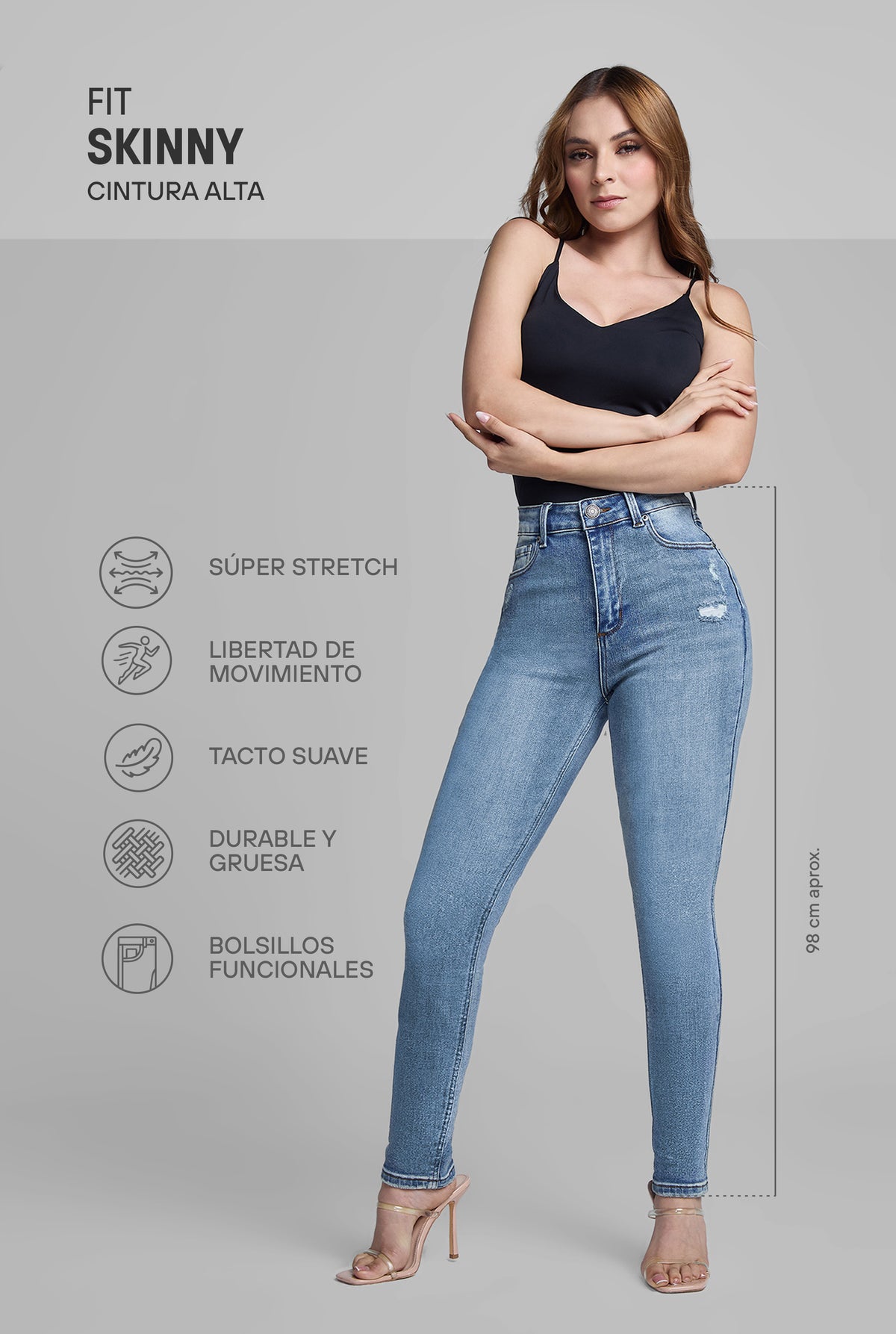 JEANS SKINNY SEXY SILUETTE 4245STMO