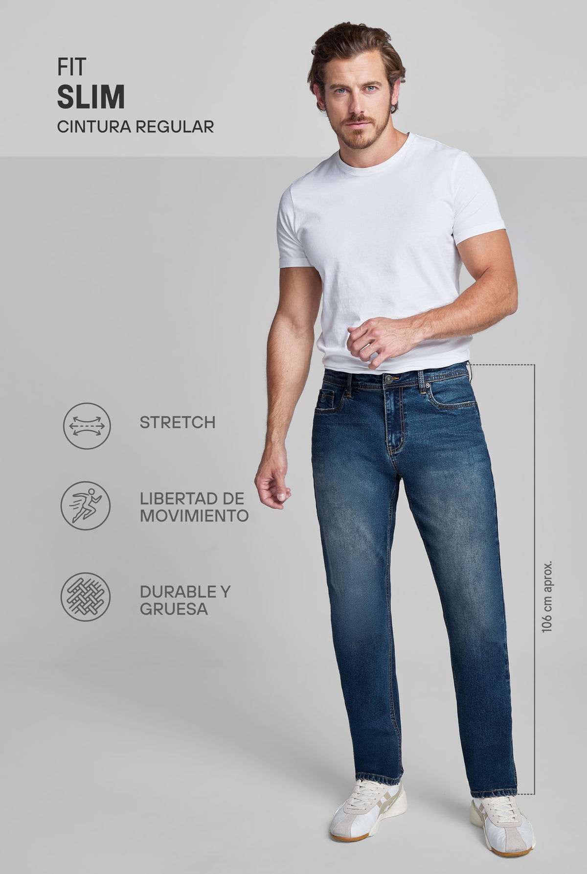 JEANS SLIM 7046STOB