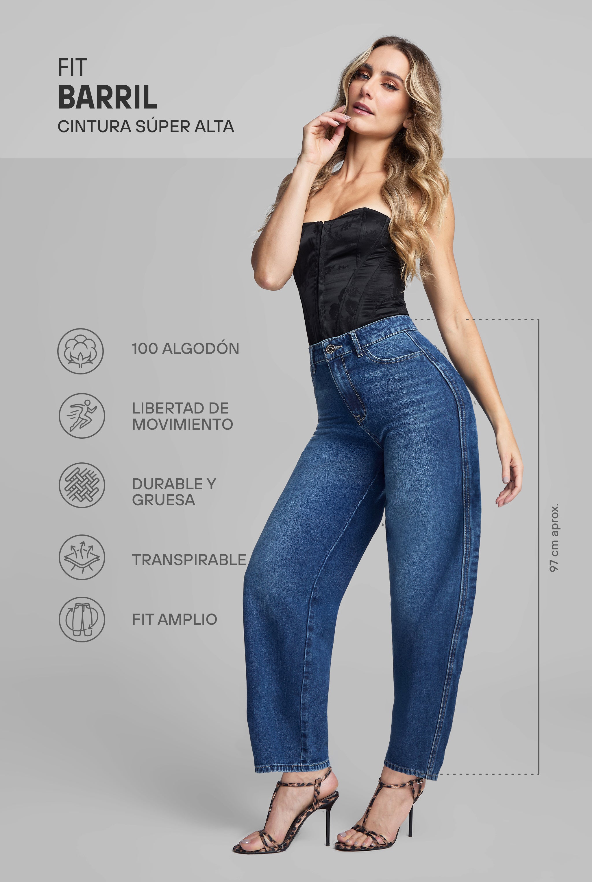 JEANS BARREL 9886STME