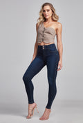 JEANS SUPER SKINNY TIRO ALTO PUSH UP 0118STOB