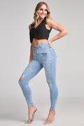 JEANS SUPER SKINNY COLOR AZUL CLARO PUSH UP 9675STCL (7882079469705)