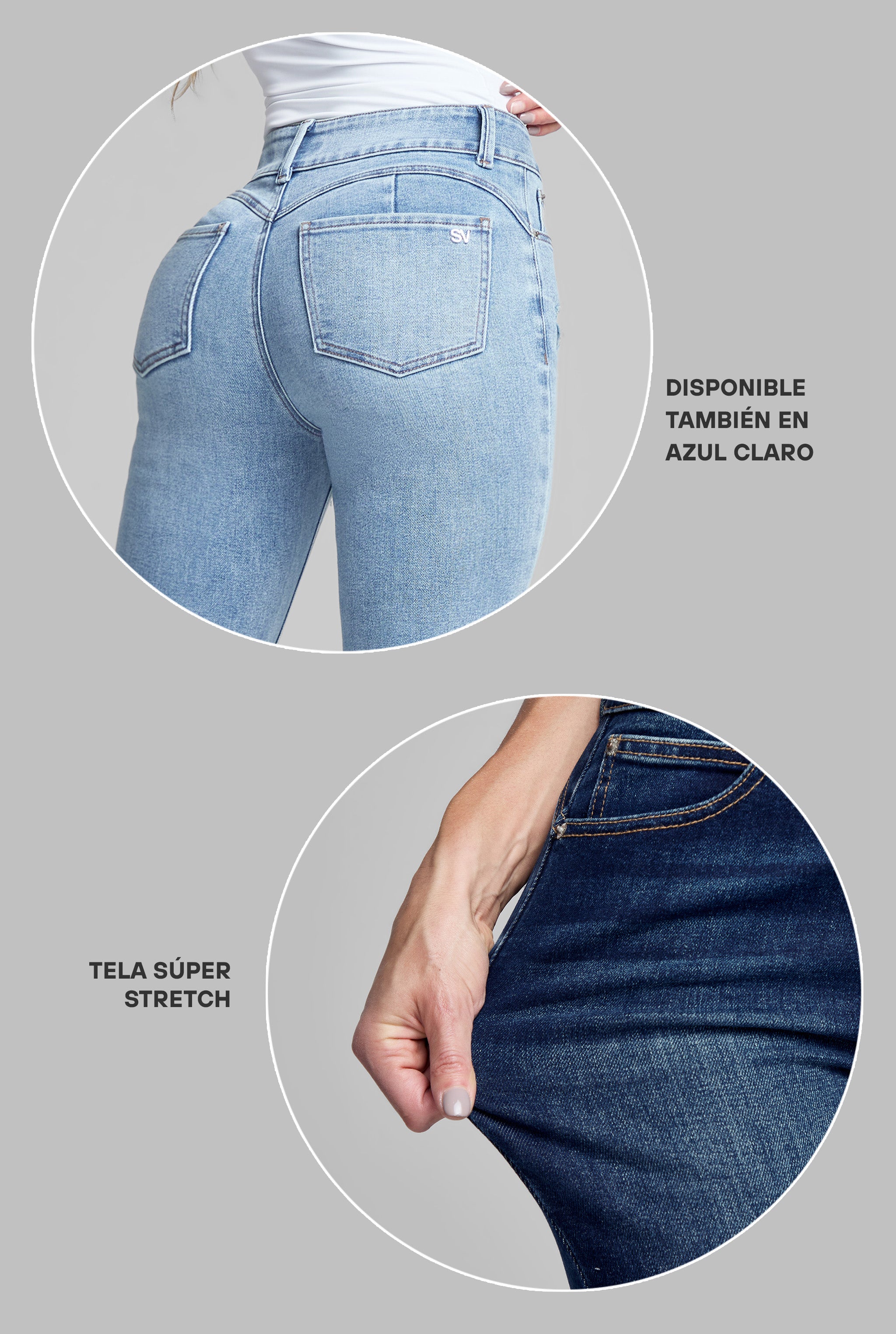 JEANS SEMI CAMPANA 0070STOB
