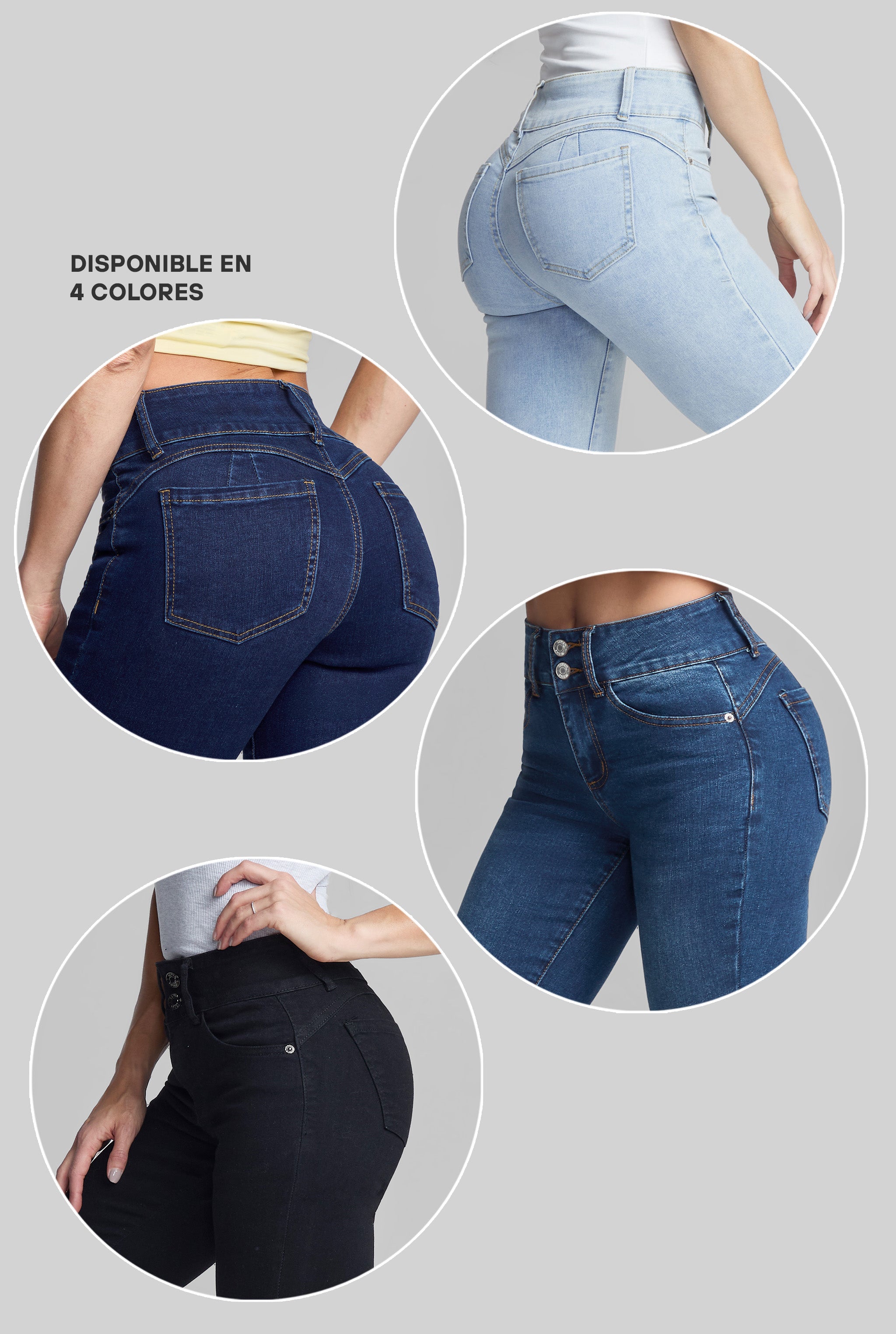 JEANS SUPER SKINNY PUSH UP 1170NGRO