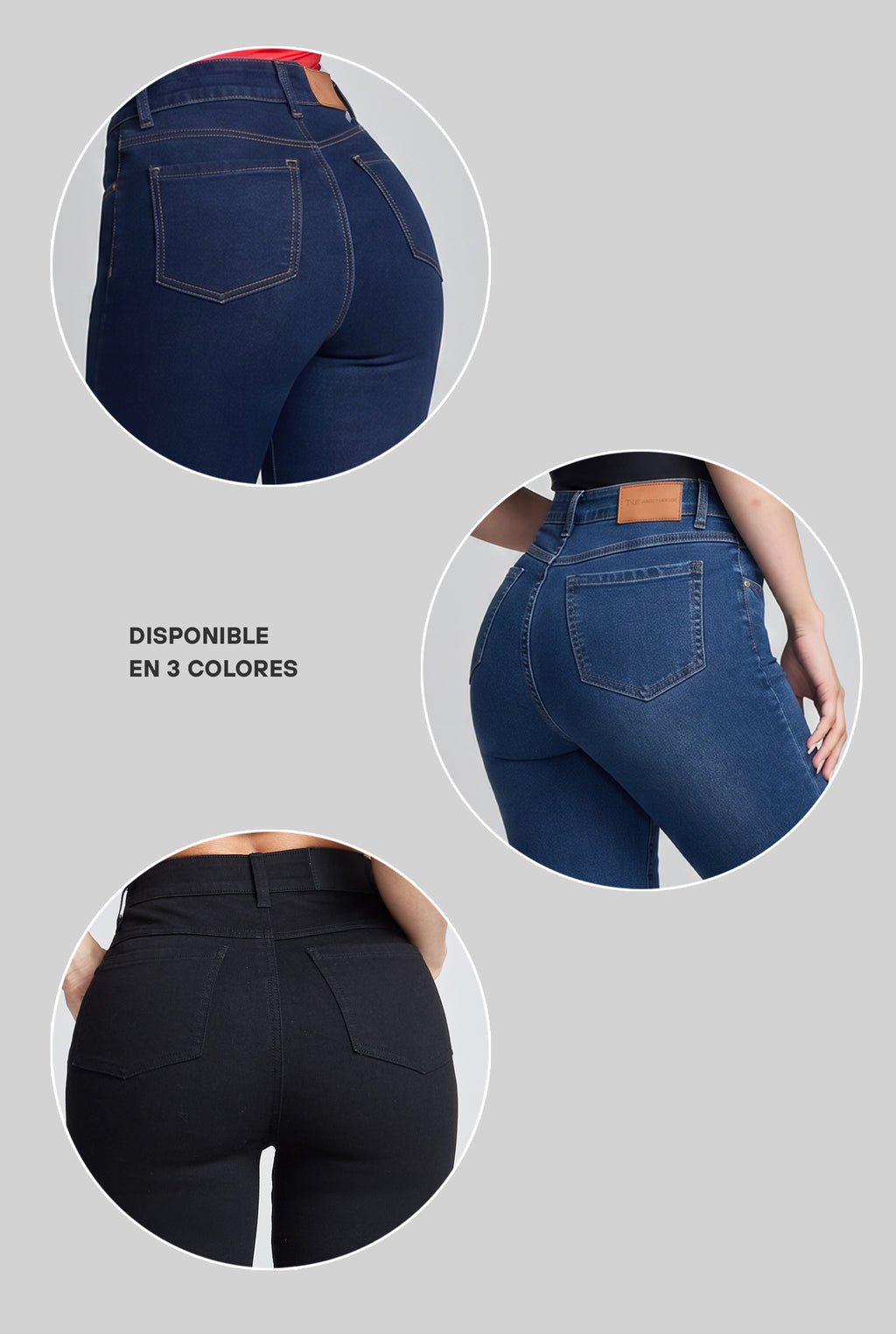 JEANS SEMI CAMPANA 7033NGRO