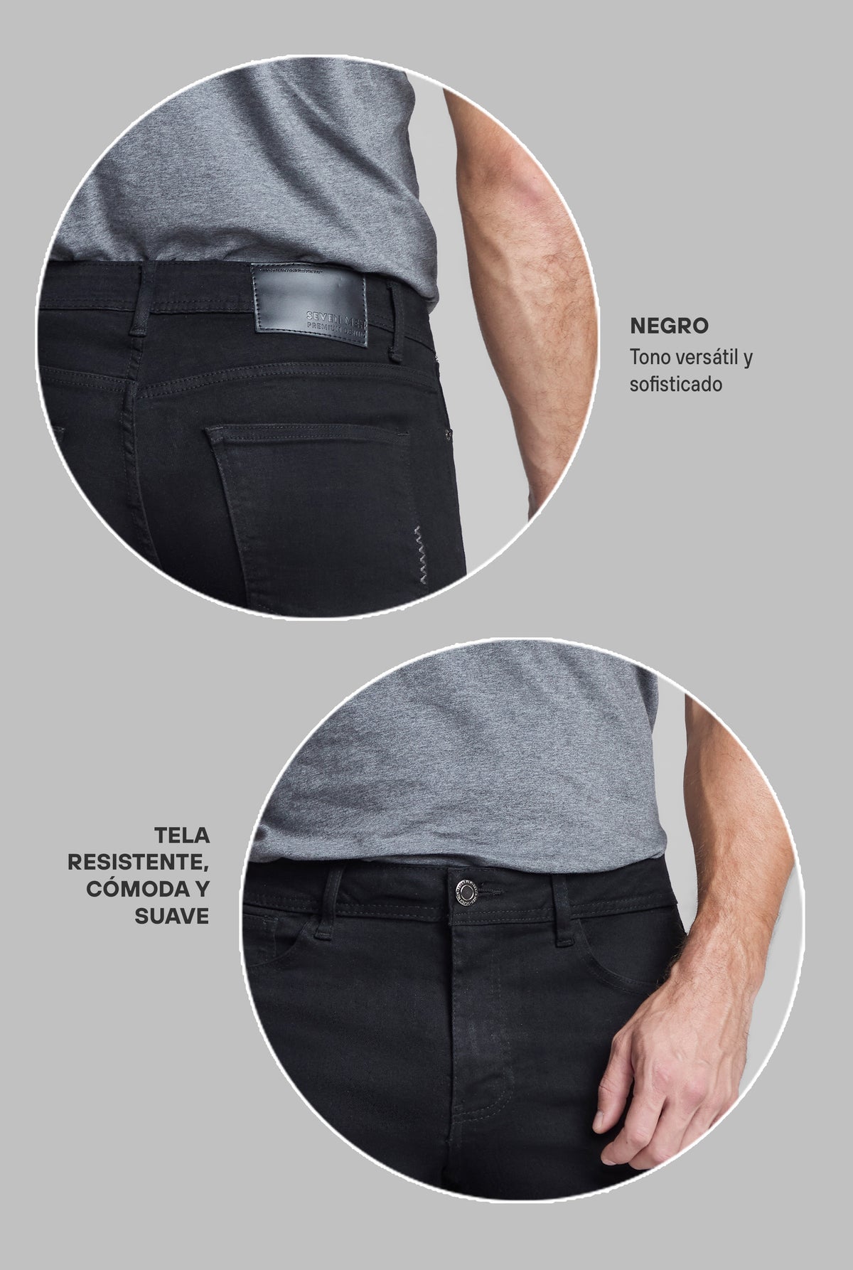 JEANS SKINNY 7079NGRO