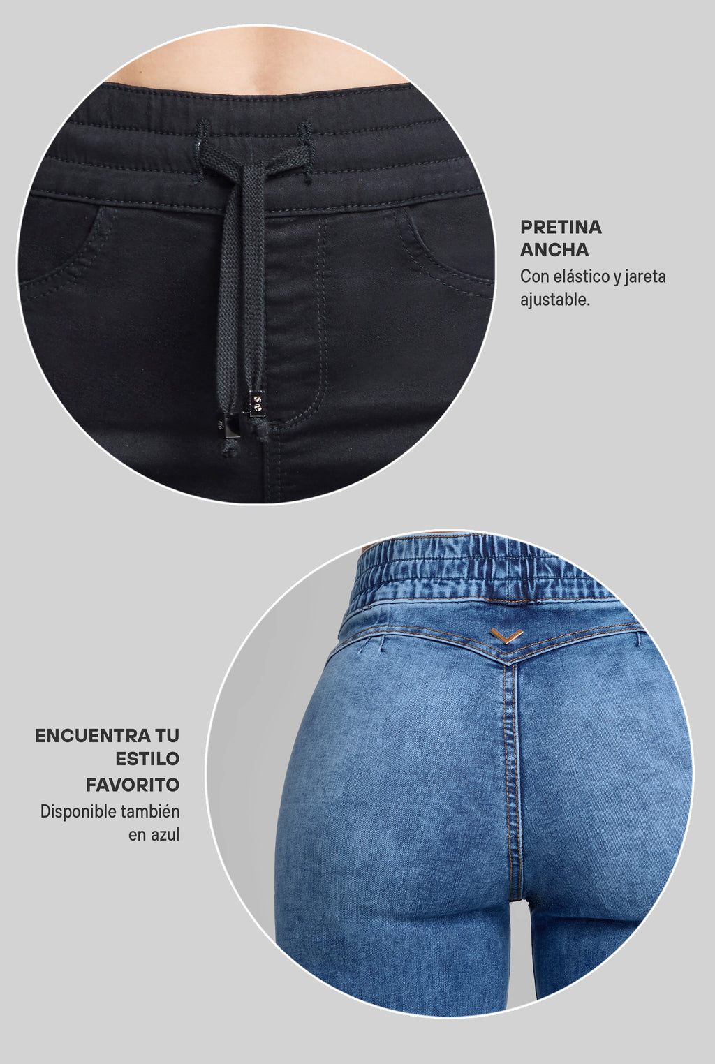 JEANS WIDE LEG 9922NGRO