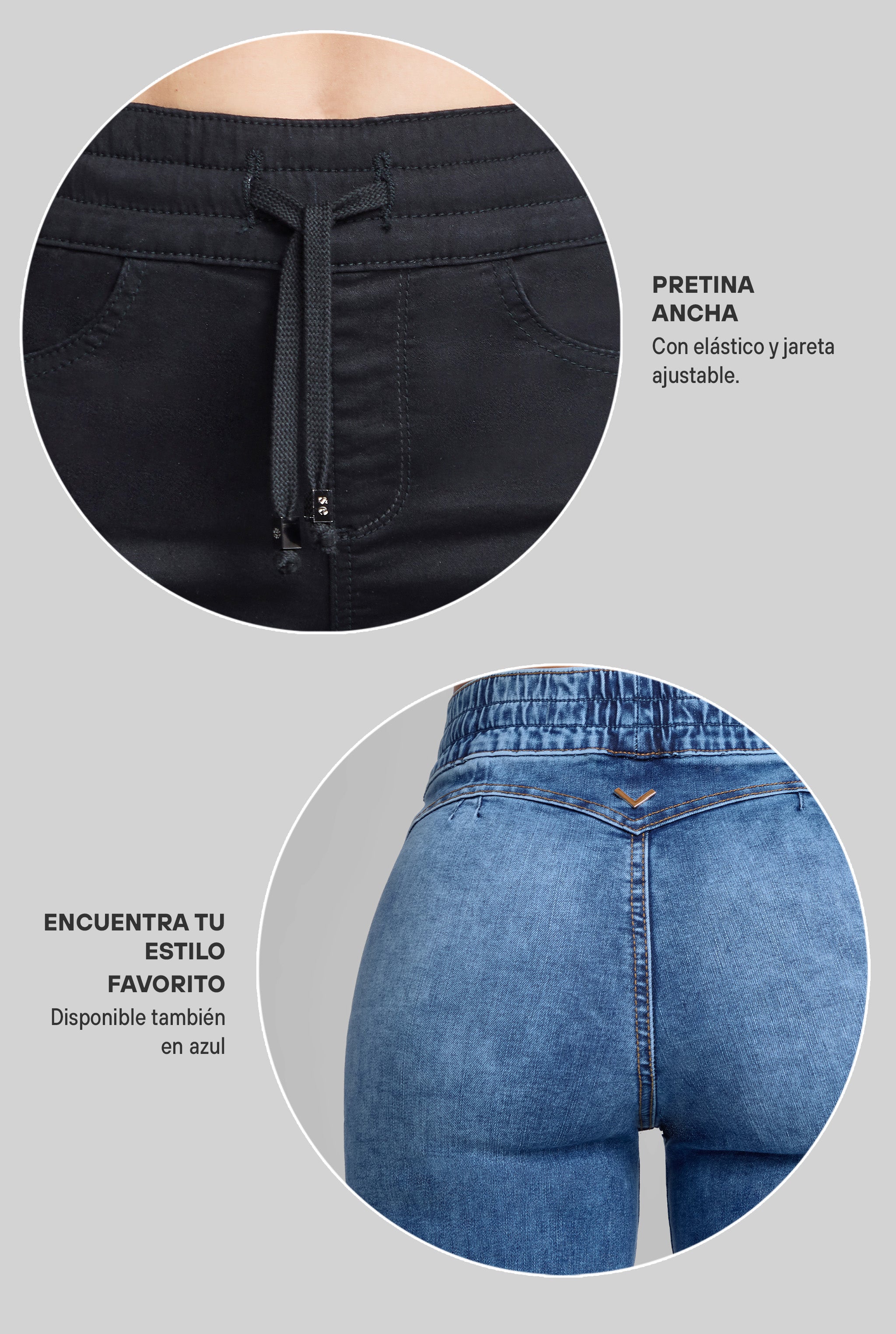 JEANS WIDE LEG 9922NGRO