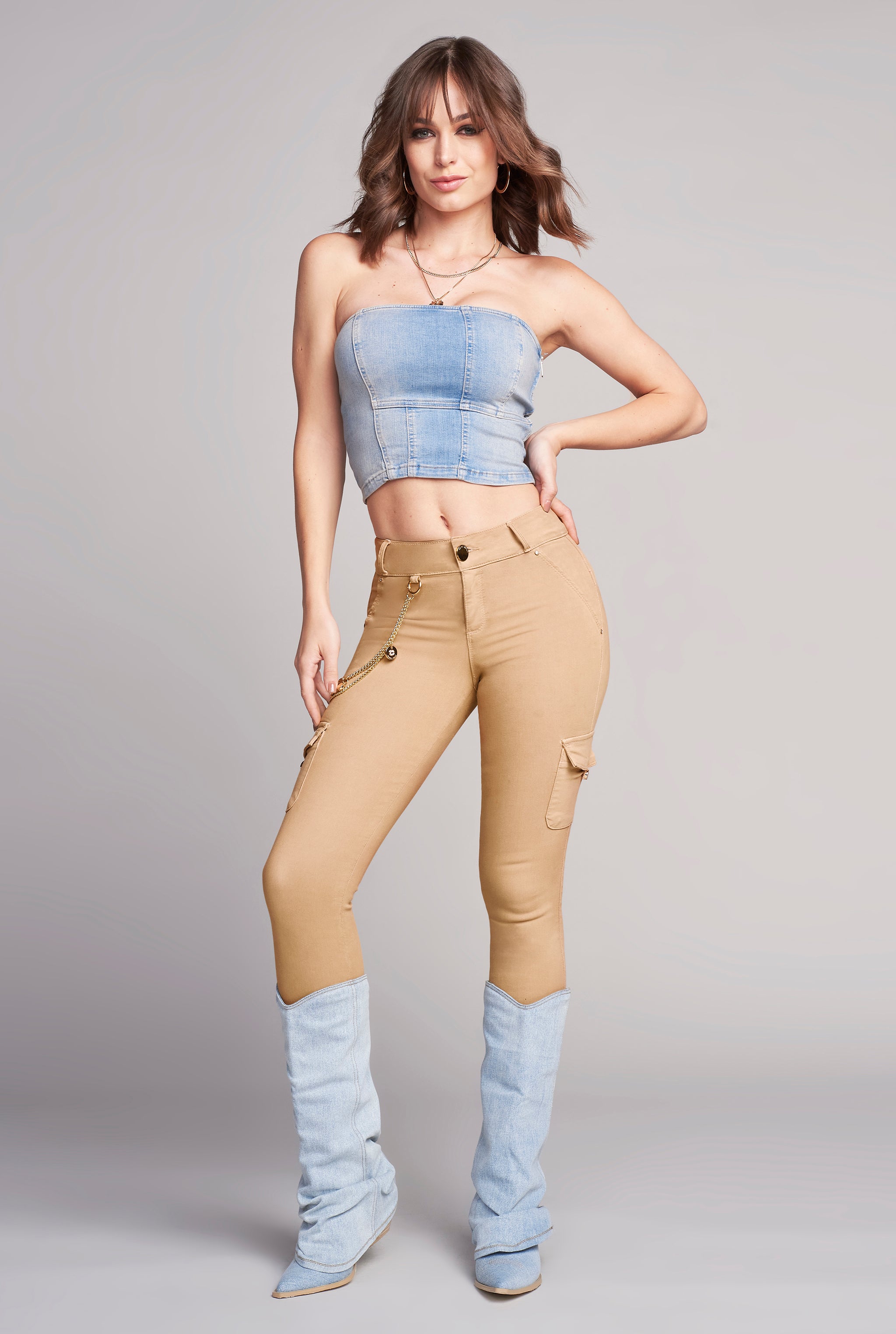 JEANS SUPER SKINNY CAMEL 9561CAME