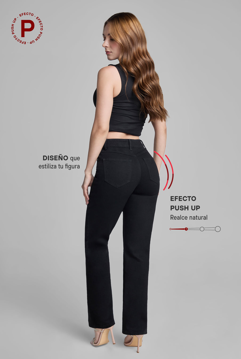 JEANS RECTO 0075NGRO