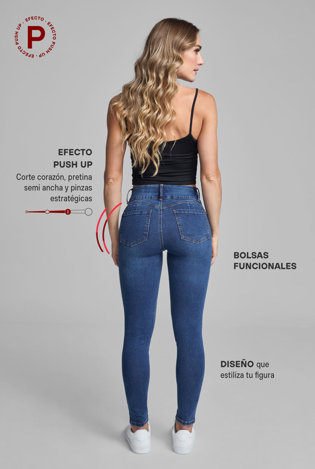 JEANS SÚPER SKINNY PUSH UP 1170STMEI