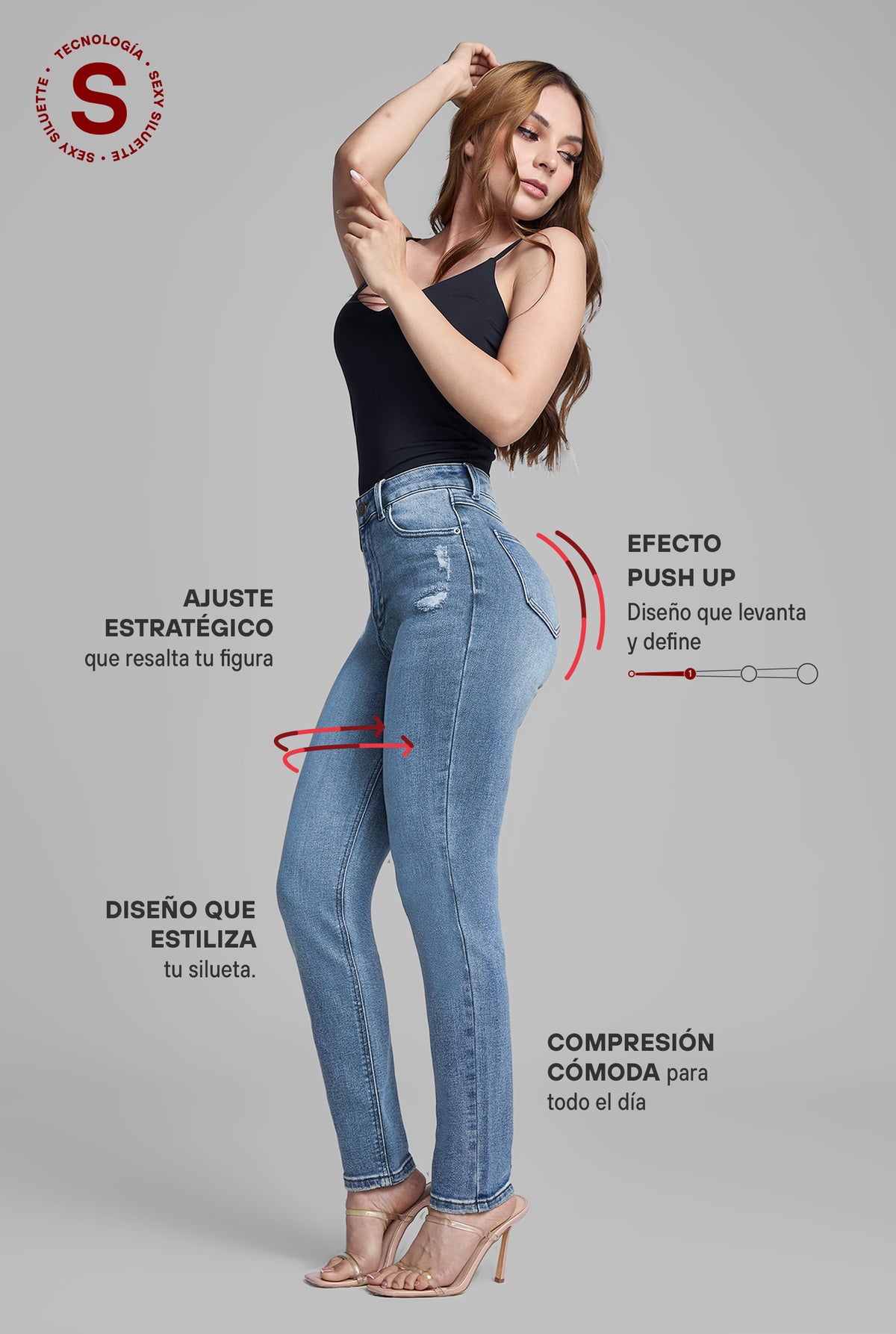 JEANS SKINNY SEXY SILUETTE 4245STMO