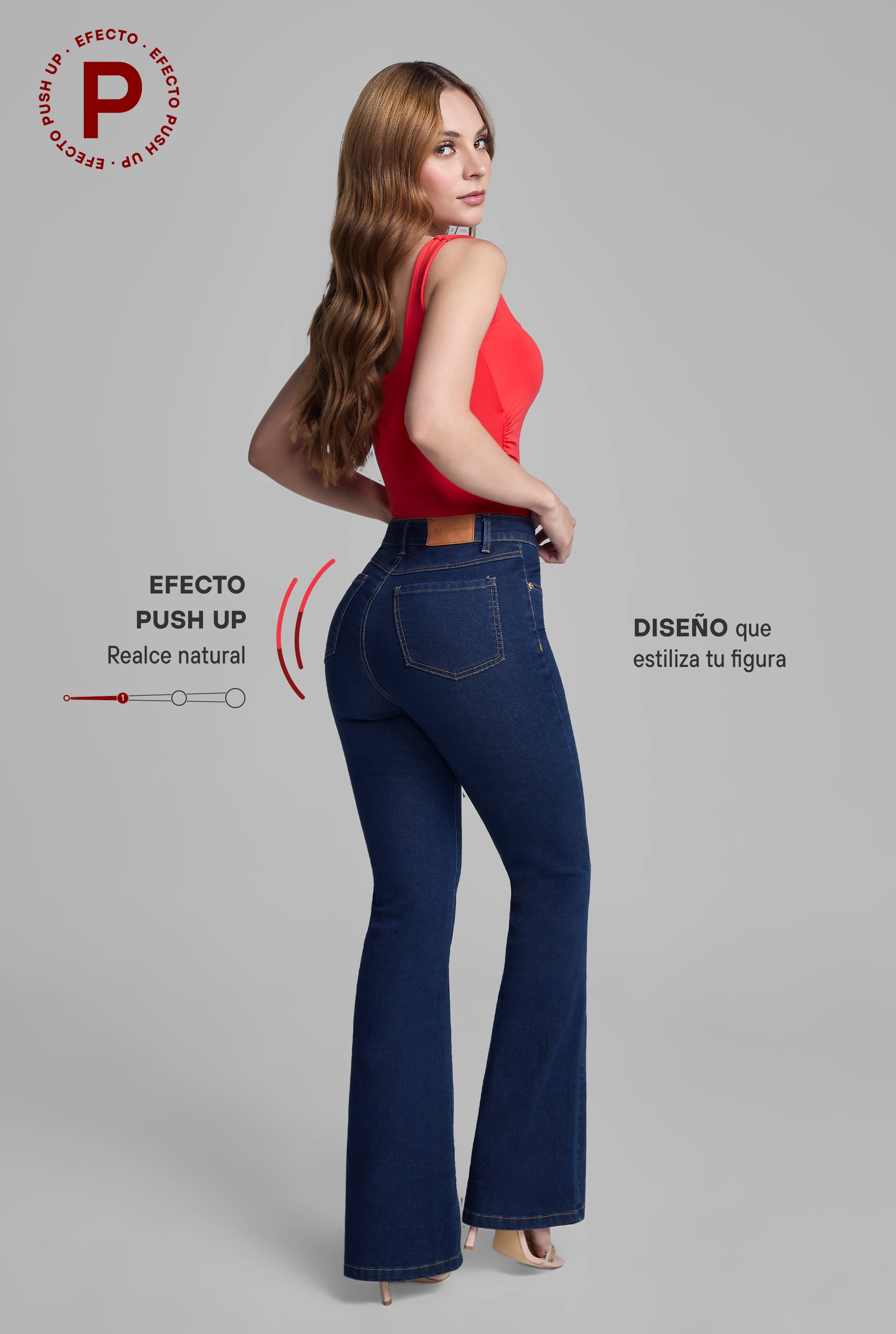 JEANS SEMI CAMPANA 7033INDI