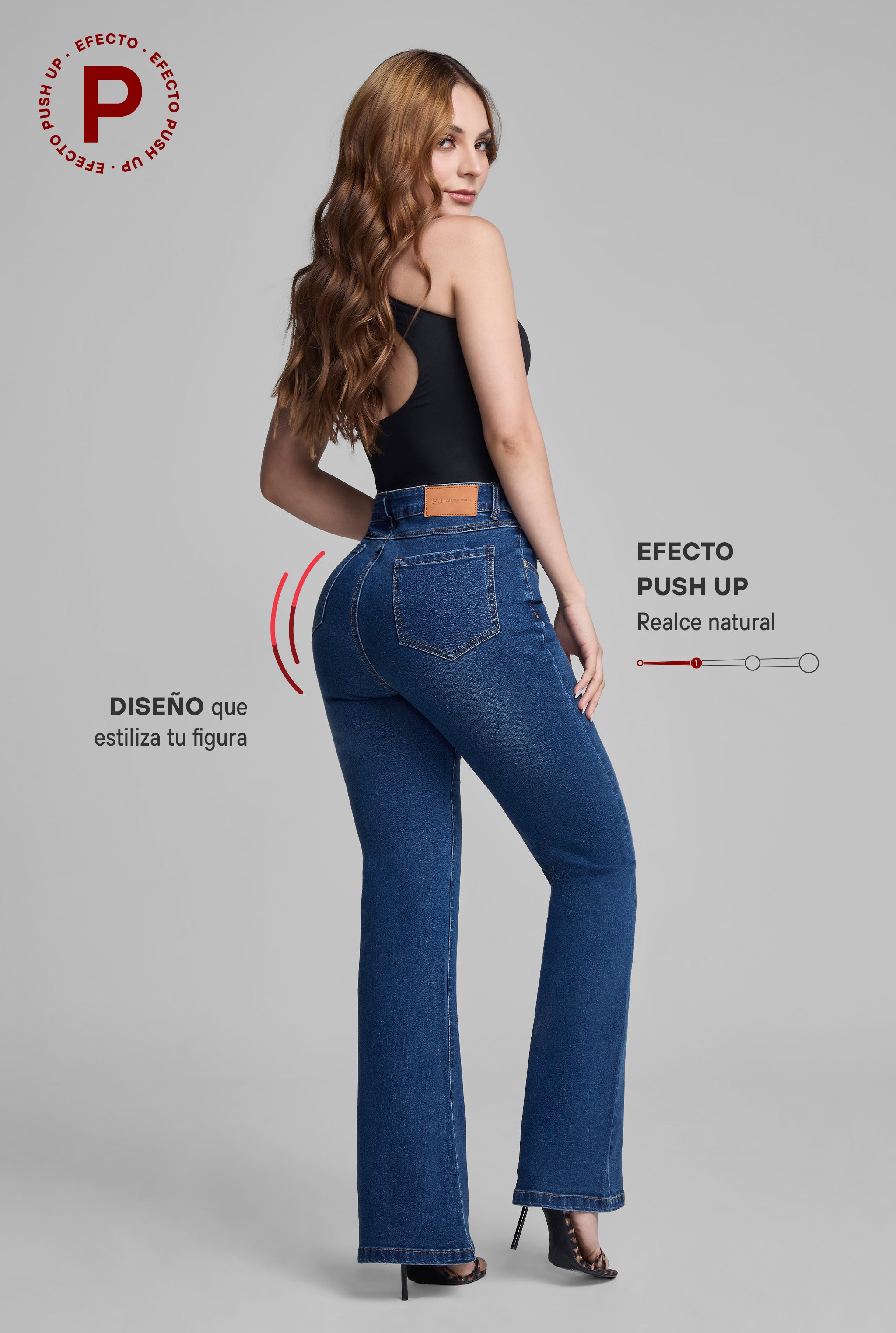 JEANS SEMI CAMPANA 7033STME