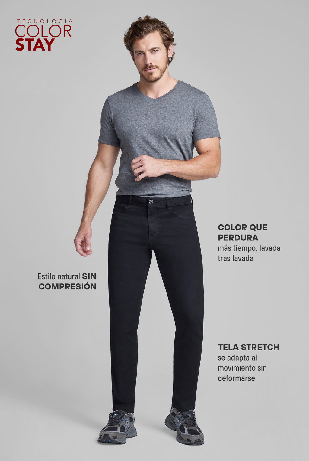 JEANS SKINNY 7079NGRO