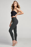 JEANS SÚPER SKINNY CINTURA ALTA TECNOLOGÍA SEXY SILUETTE GRIS 5040GRIS (7788491997321)